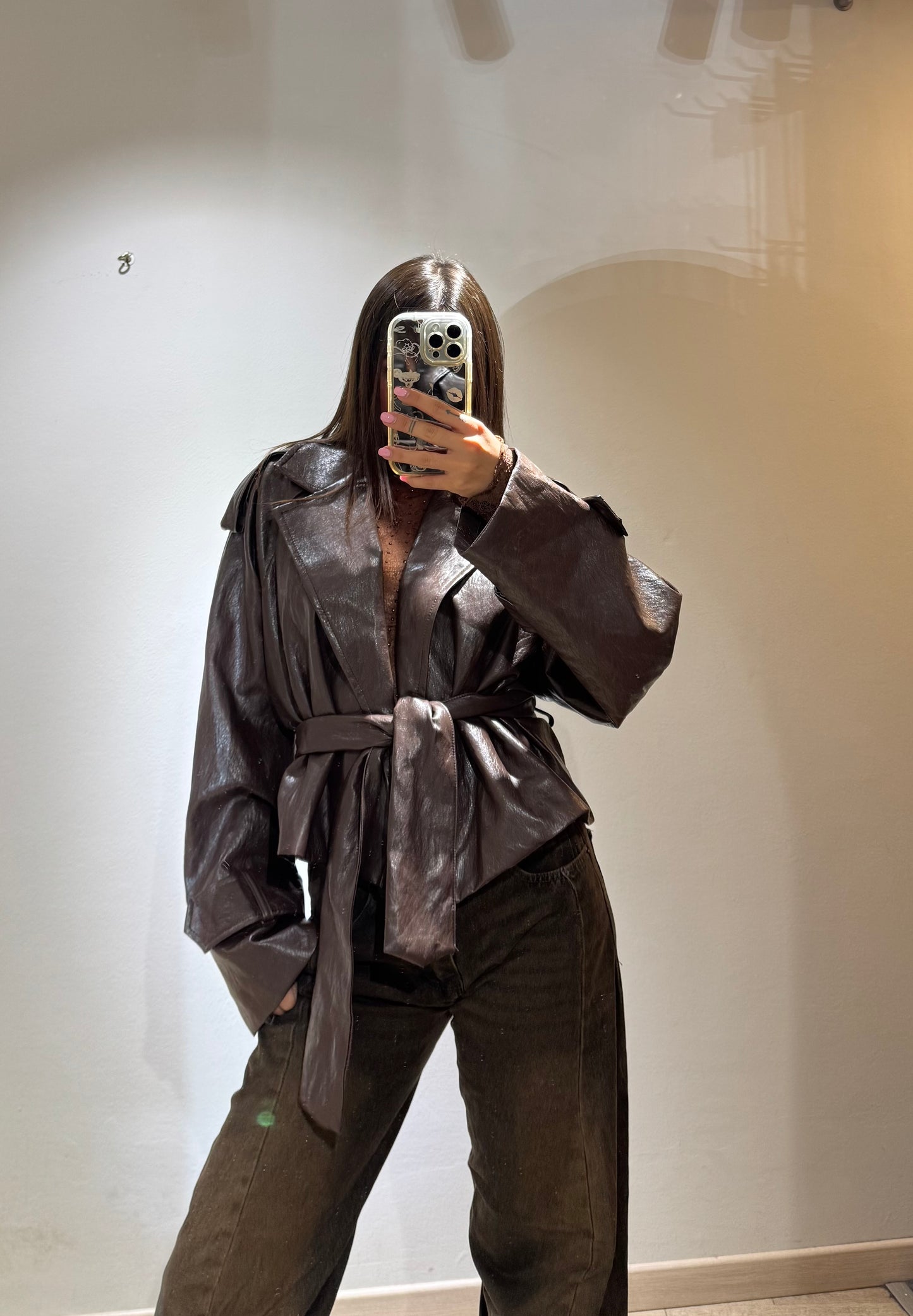TRENCH VINILE TOP QUALITY
