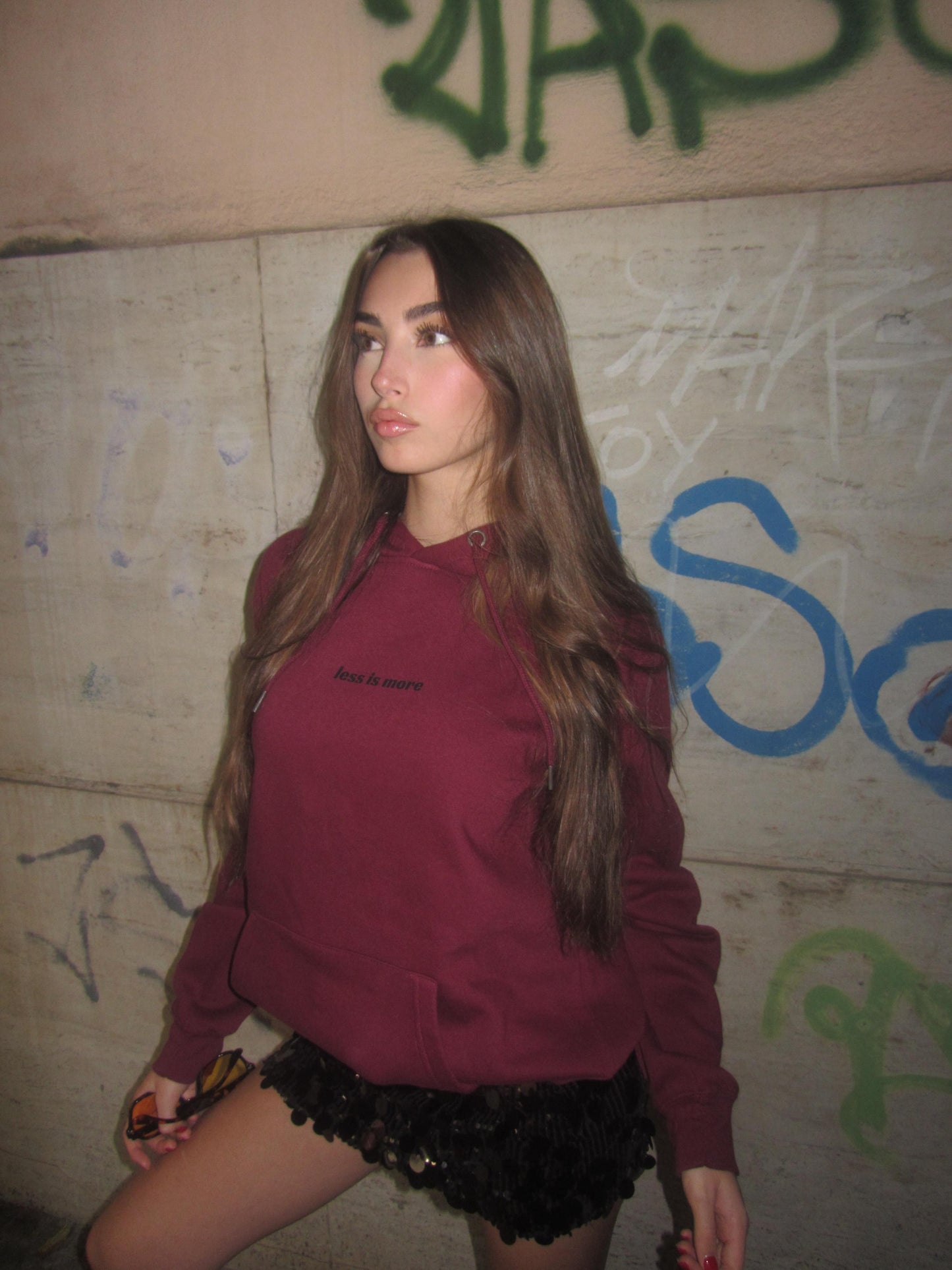 HOODIE HOT GIRL CLUB BORDEAUX