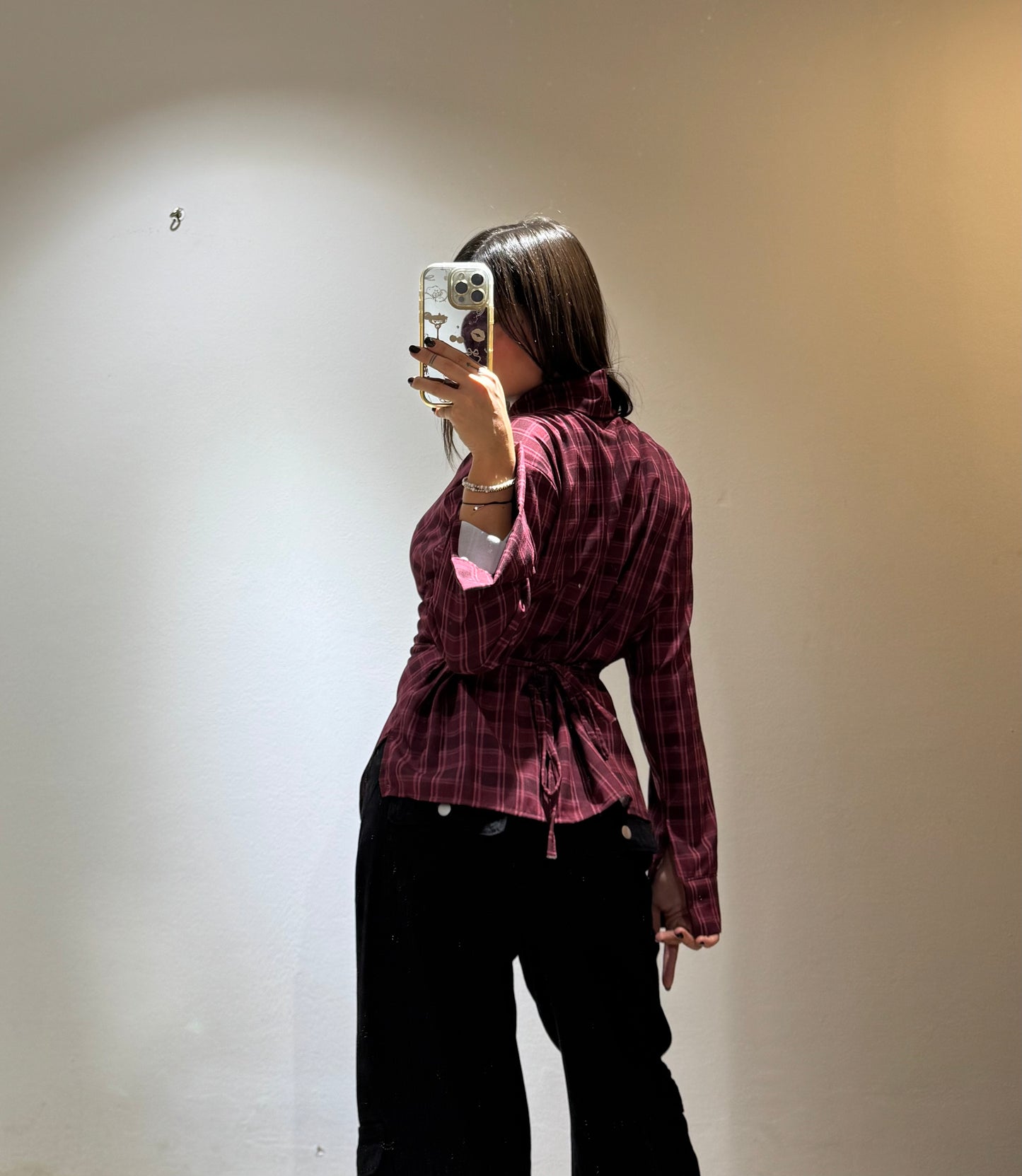 CAMICIA QUADRI CORSETTO