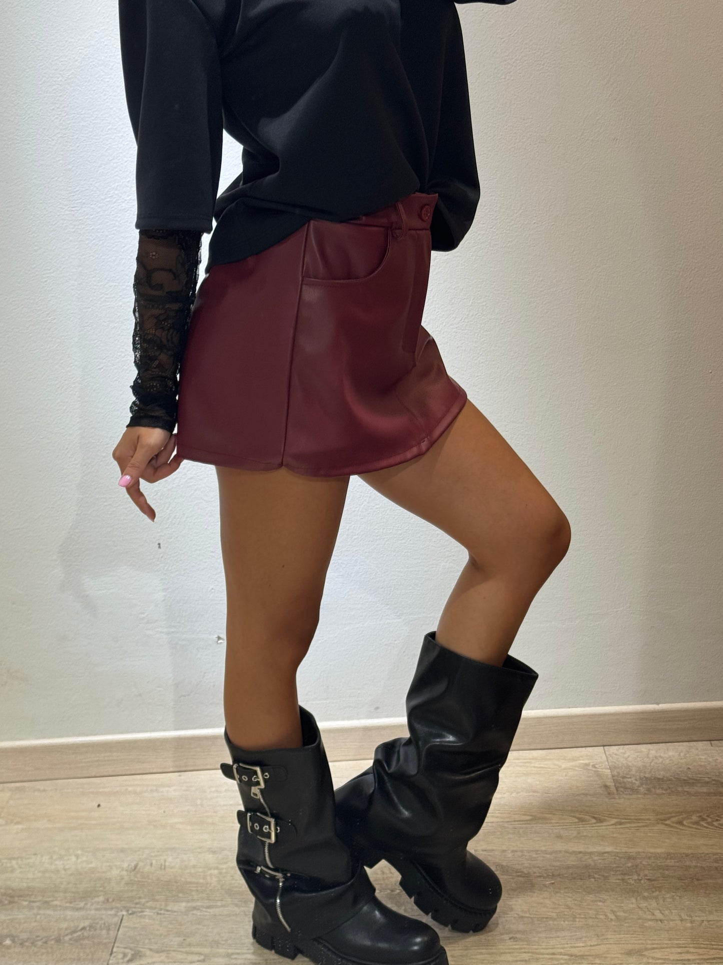 MINI SKIRT ECOPELLE