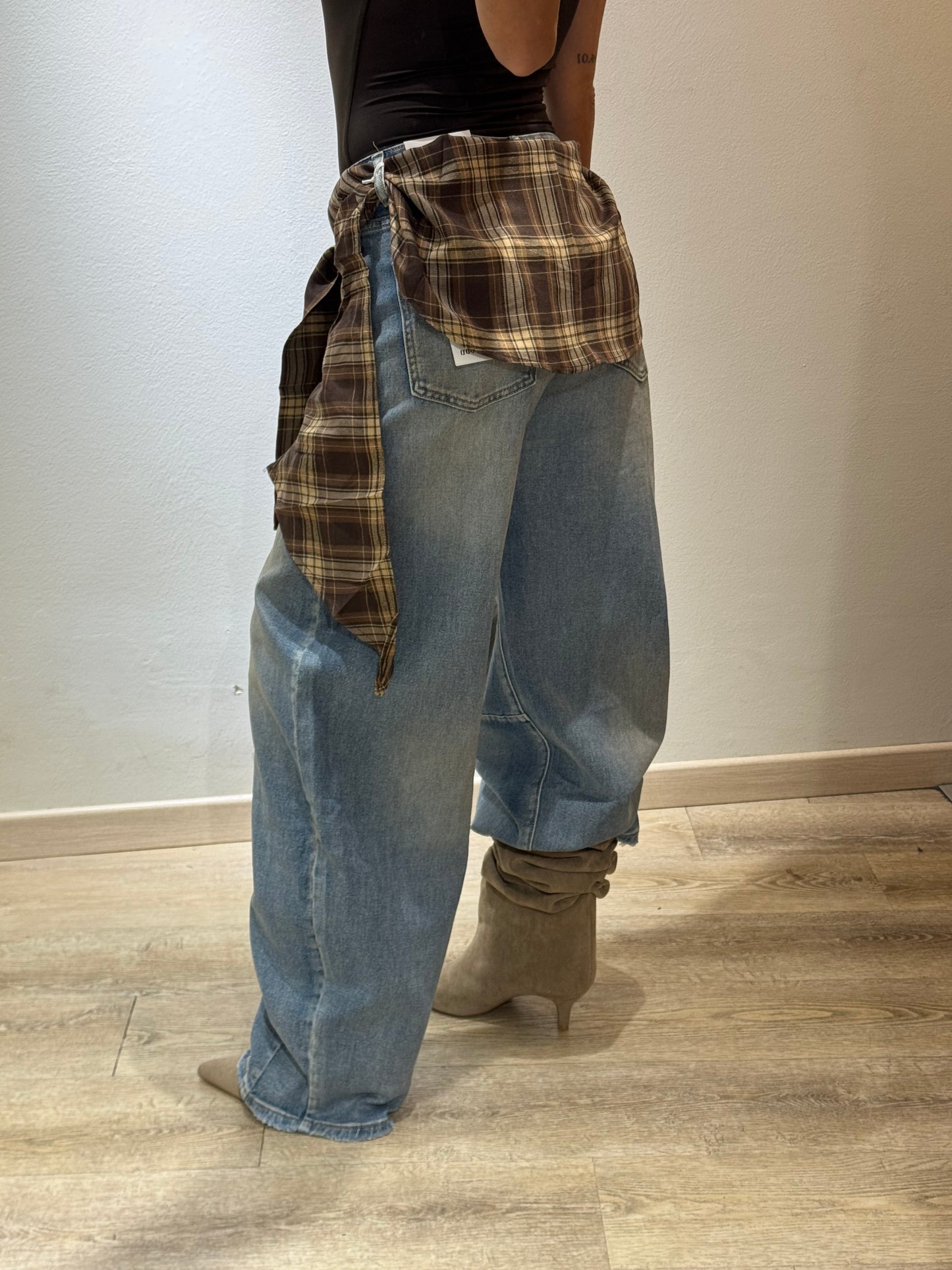DENIM BALOON CAMICIA