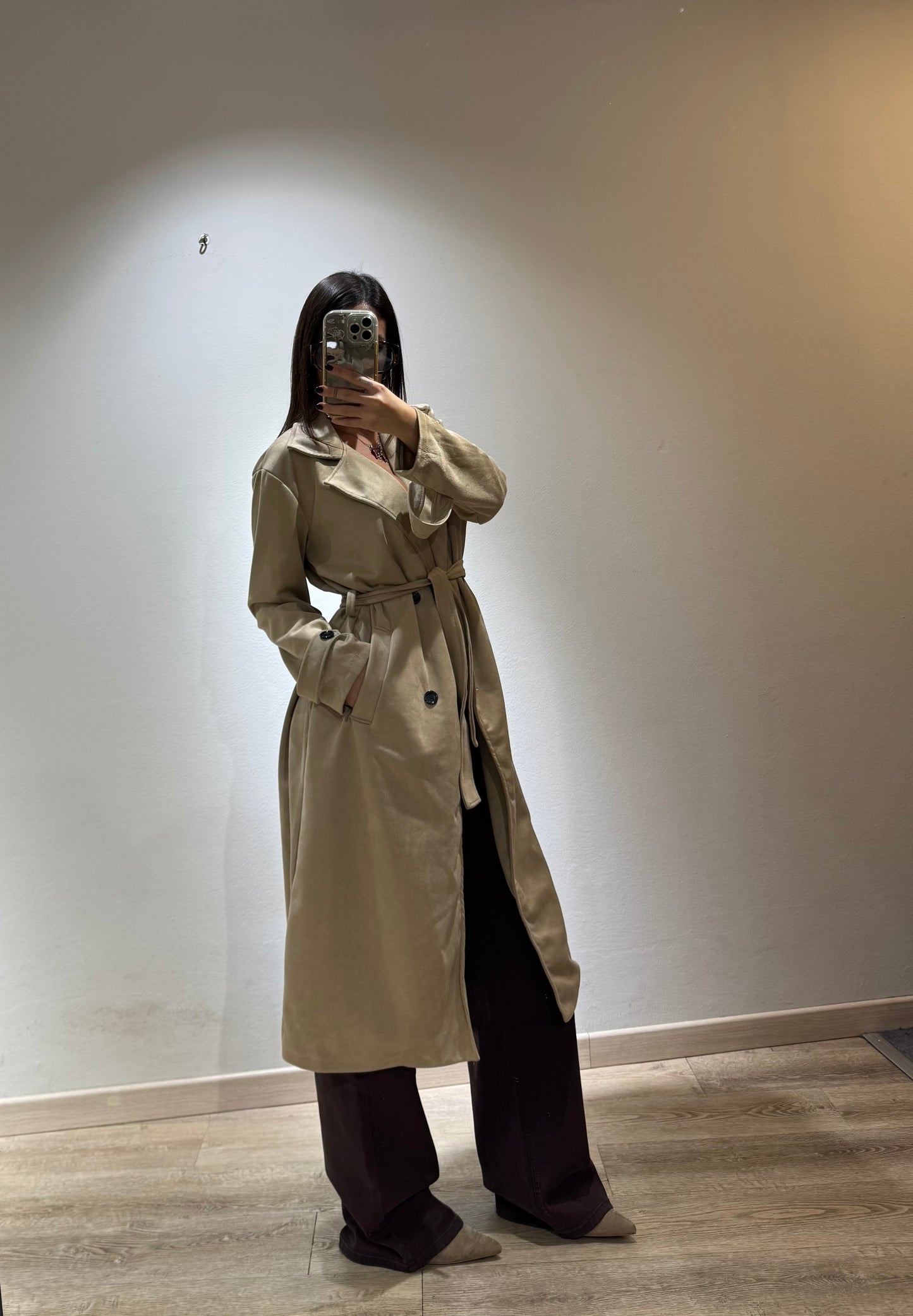 TRENCH CAMOSCIO