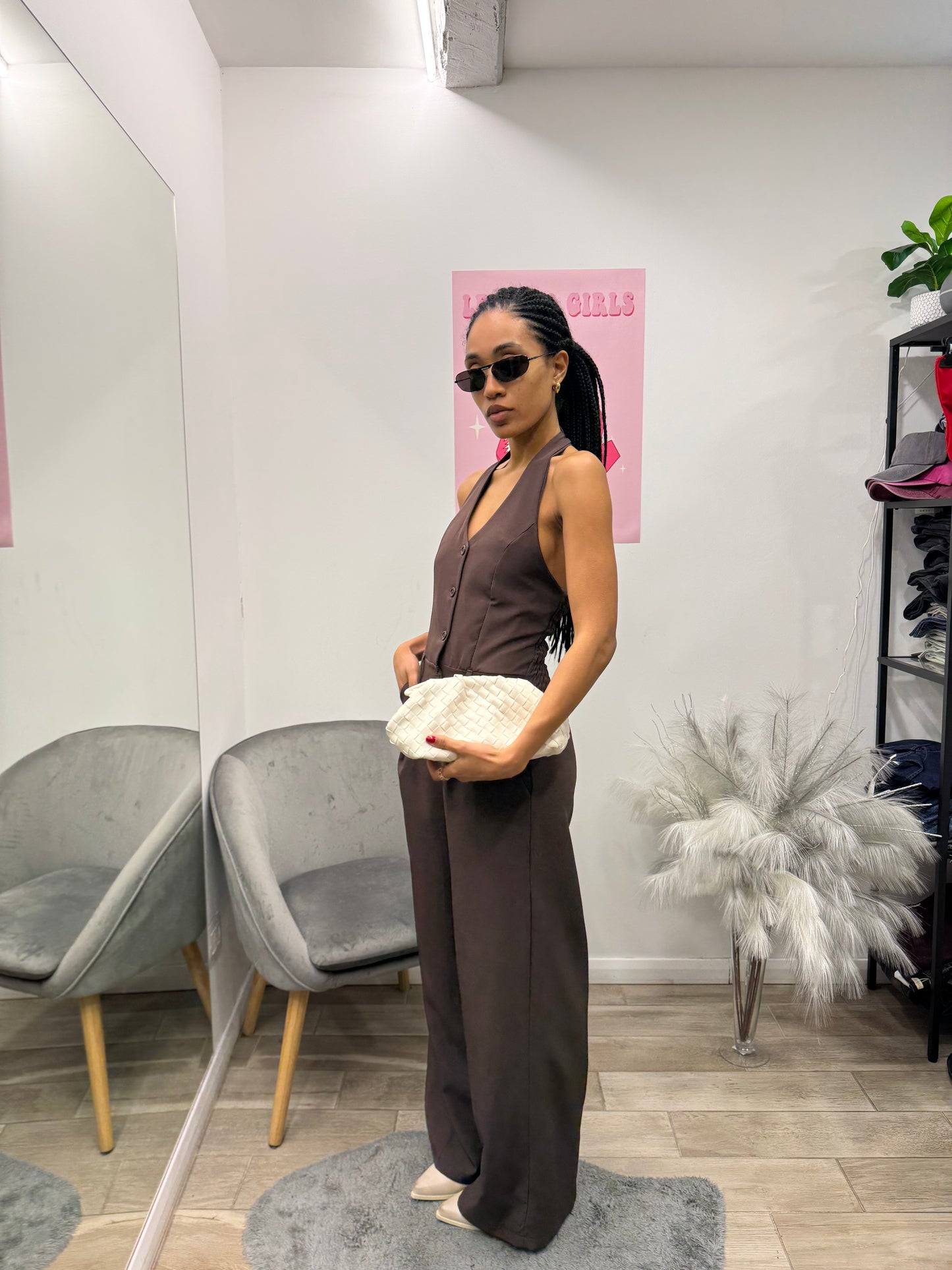 JUMPSUIT SARTORIALE BROWN