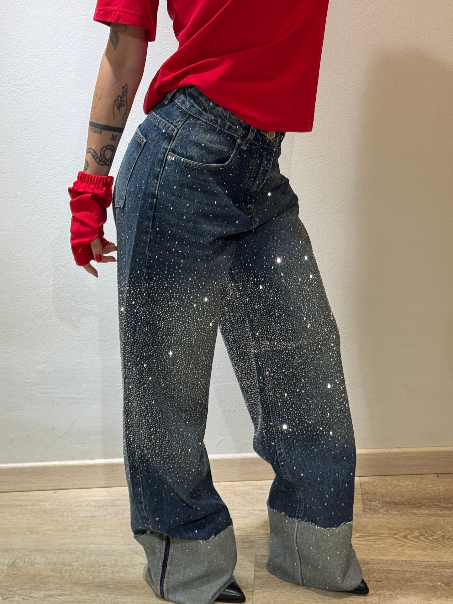 DENIM PIEGONE BLU LUXURY