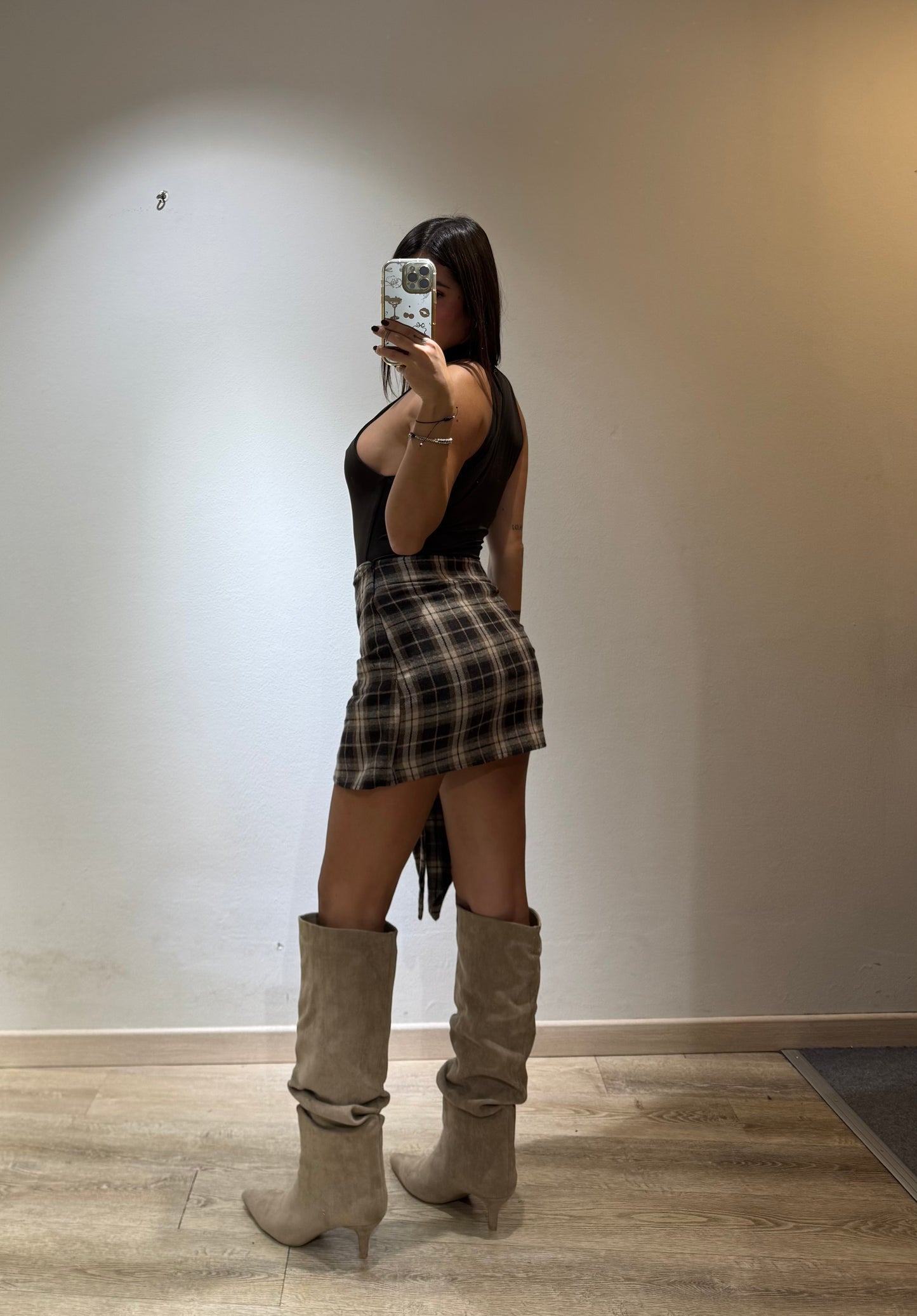 MINI SKIRT QUADRI