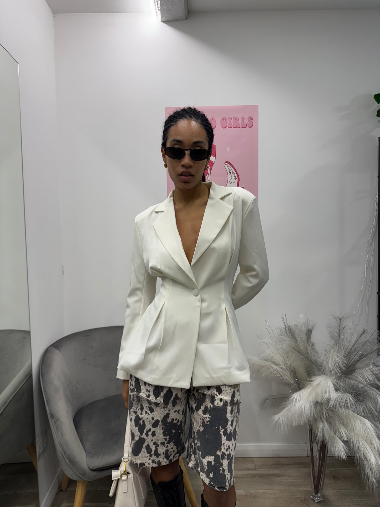 BLAZER SFIANCATO PANNA