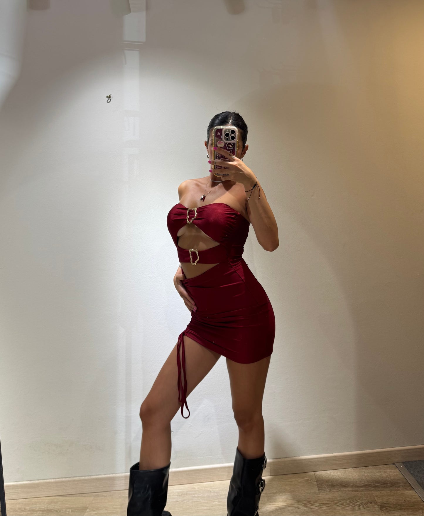 MINI DRESS GOLDEN