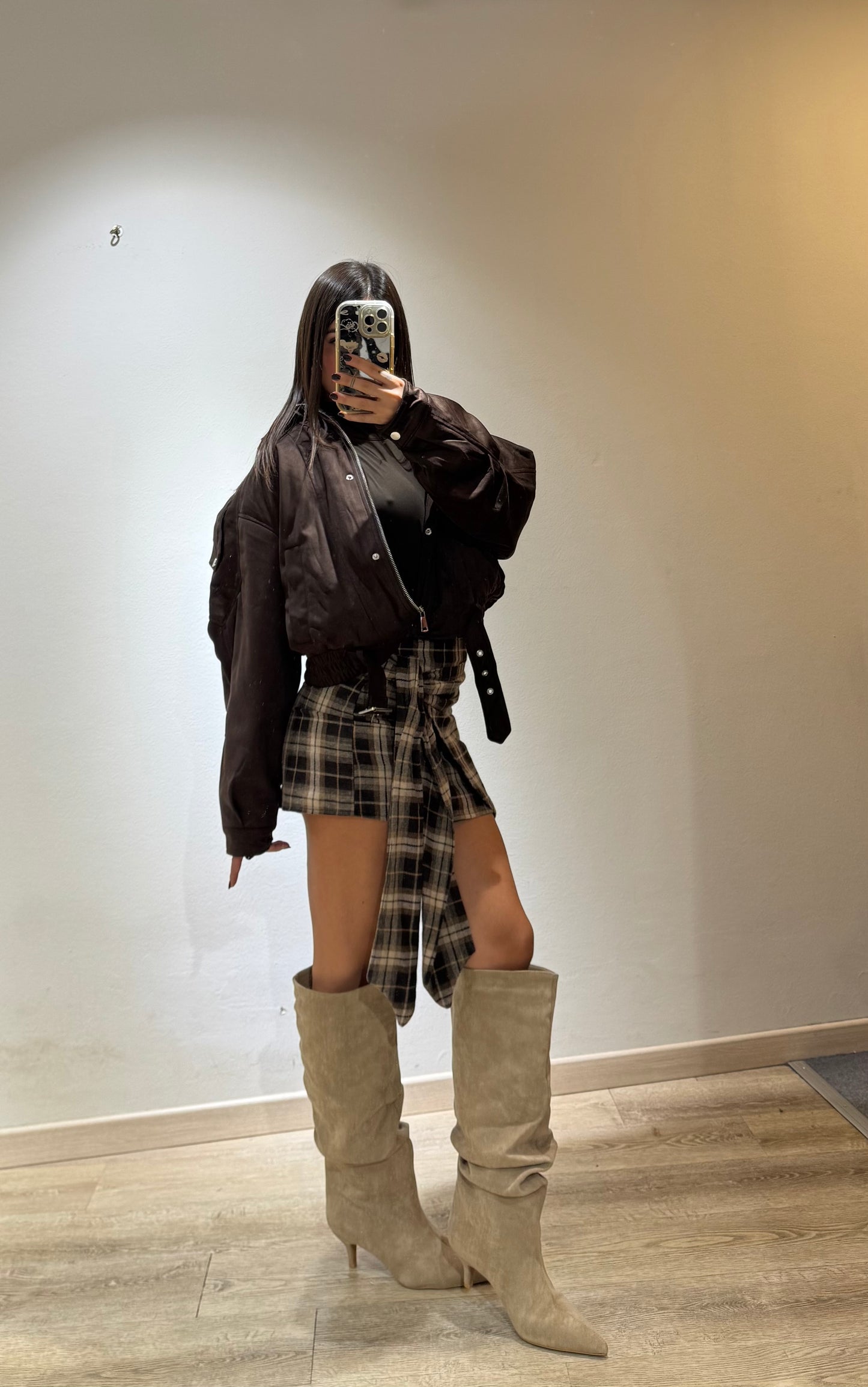 MINI SKIRT QUADRI