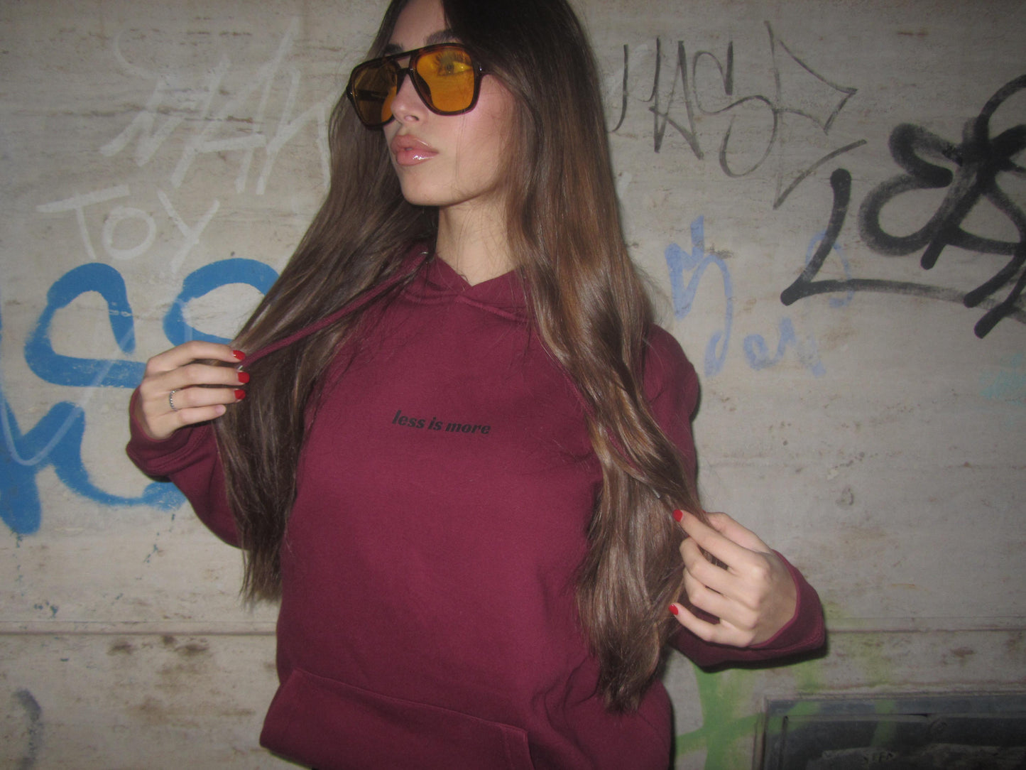 HOODIE HOT GIRL CLUB BORDEAUX