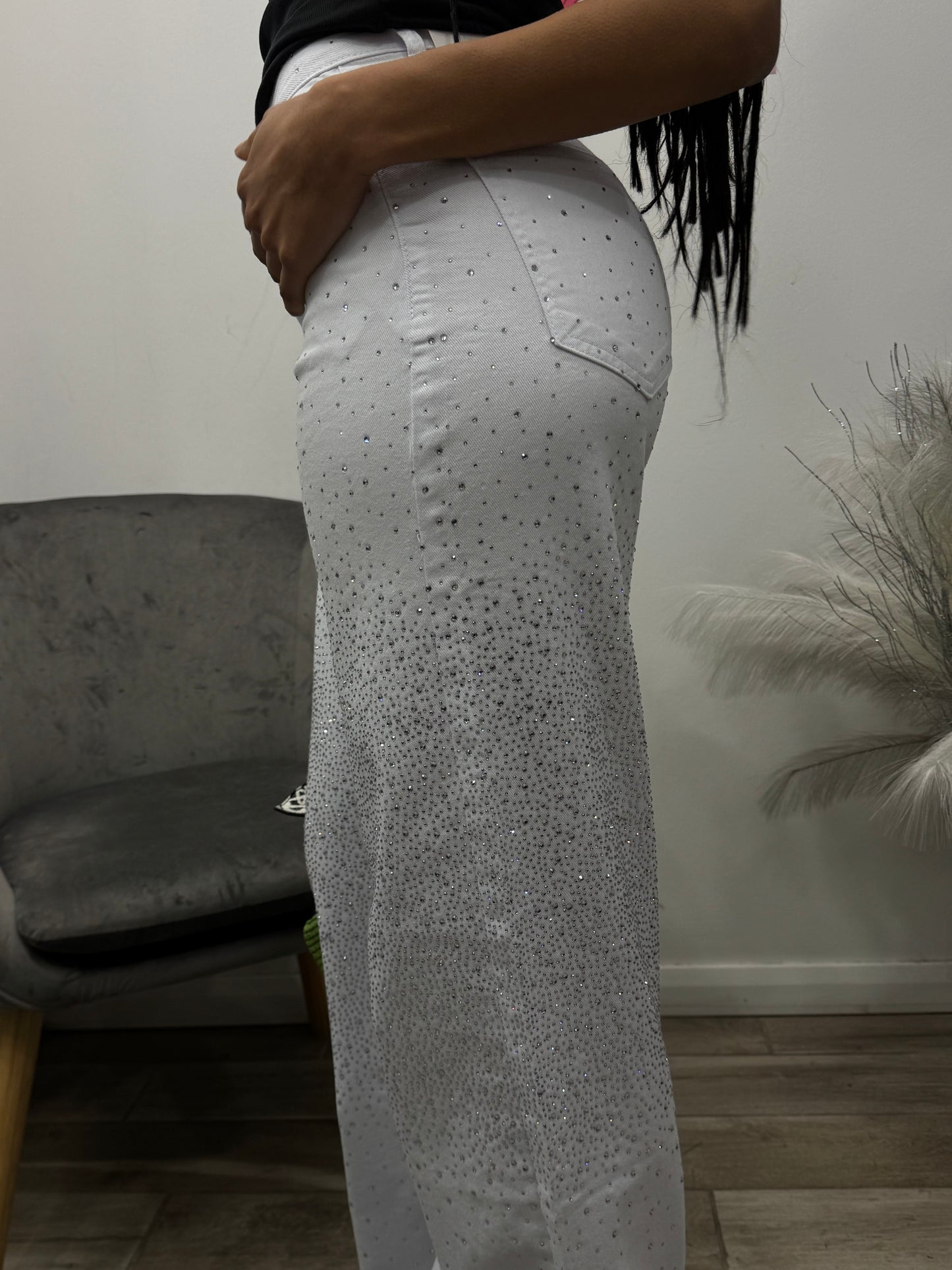 DENIM GLITTER WHITE
