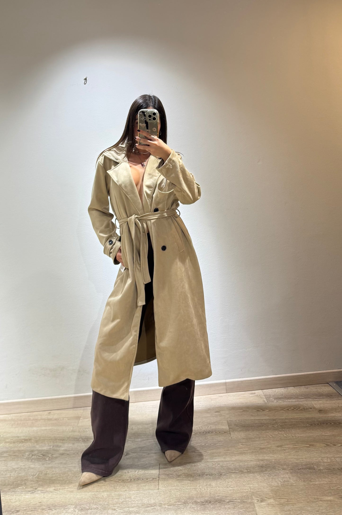 TRENCH CAMOSCIO