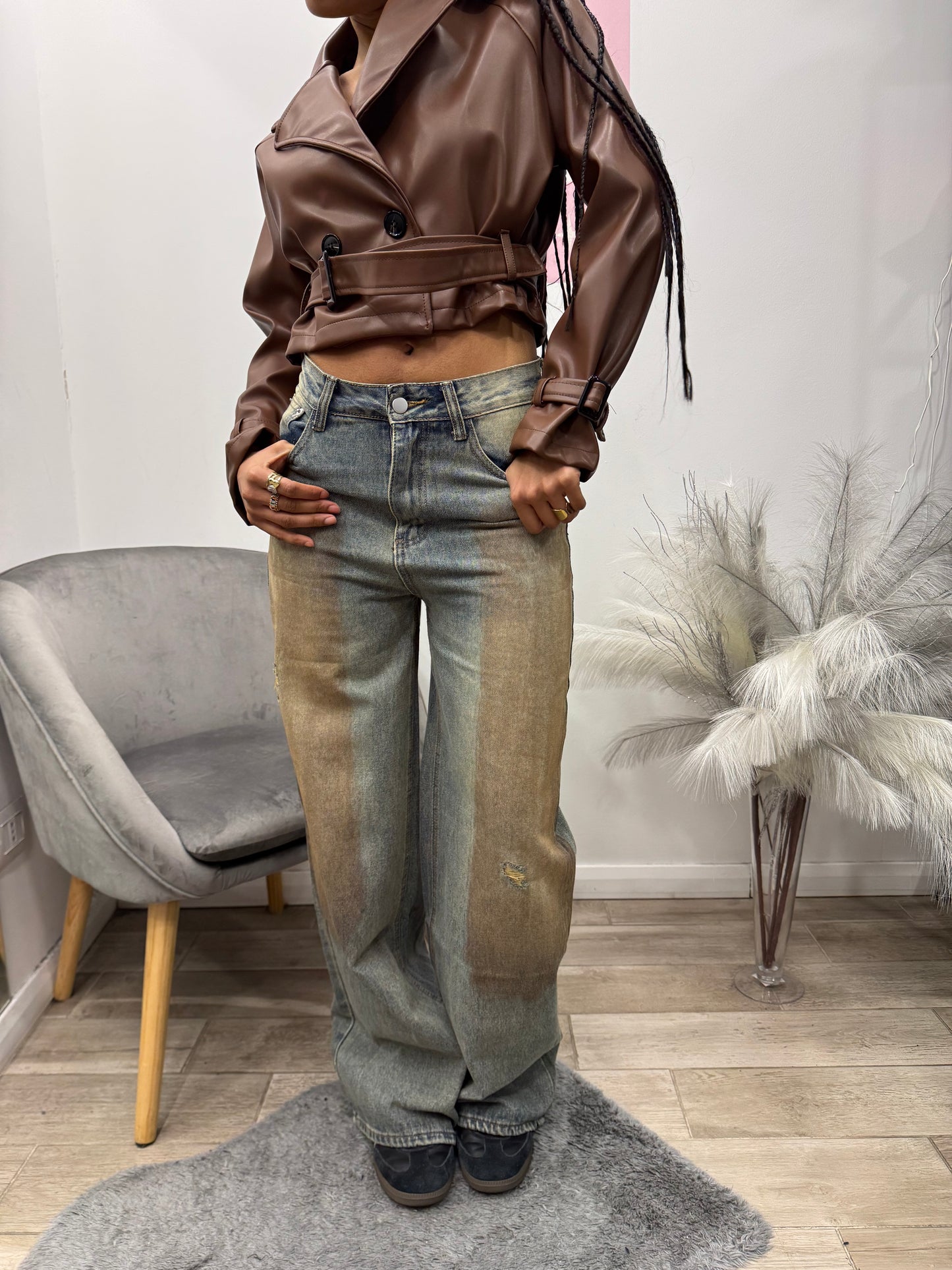 DENIM SFUMATO MARRONE