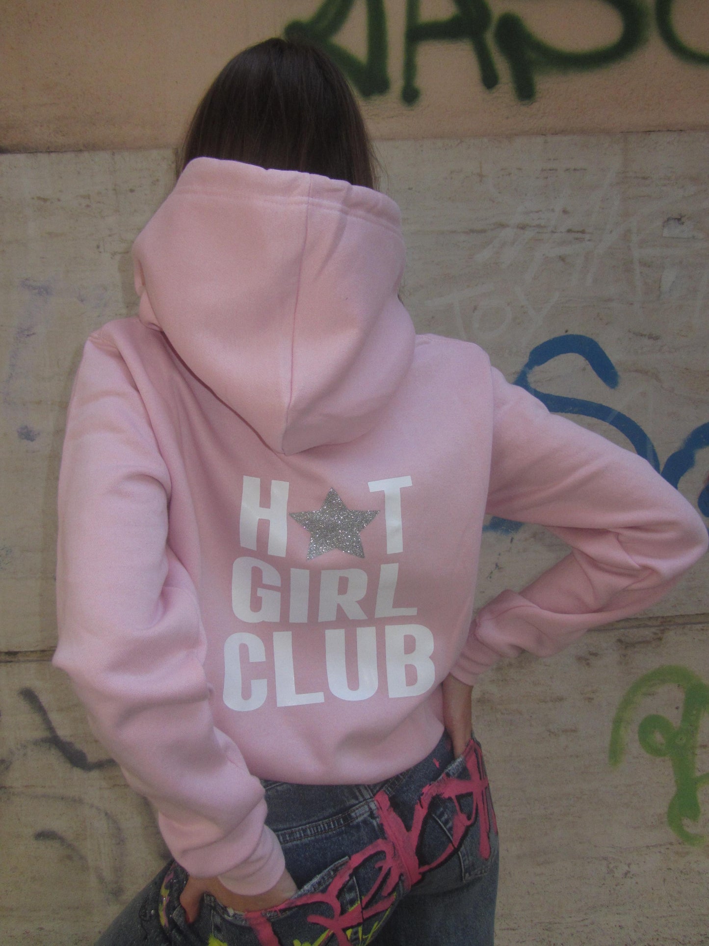 HOODIE HOT GIRL CLUB PINK