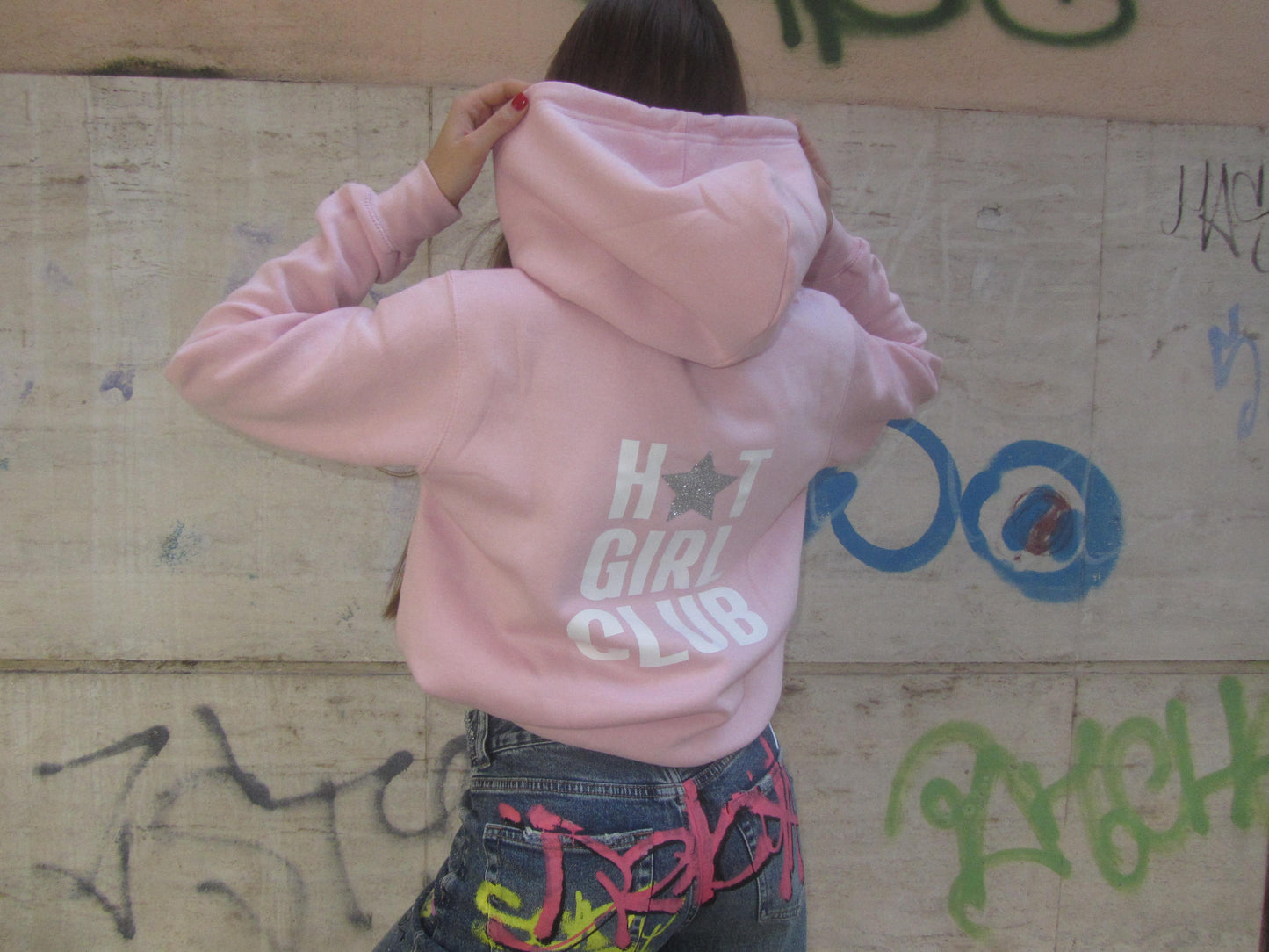 HOODIE HOT GIRL CLUB PINK