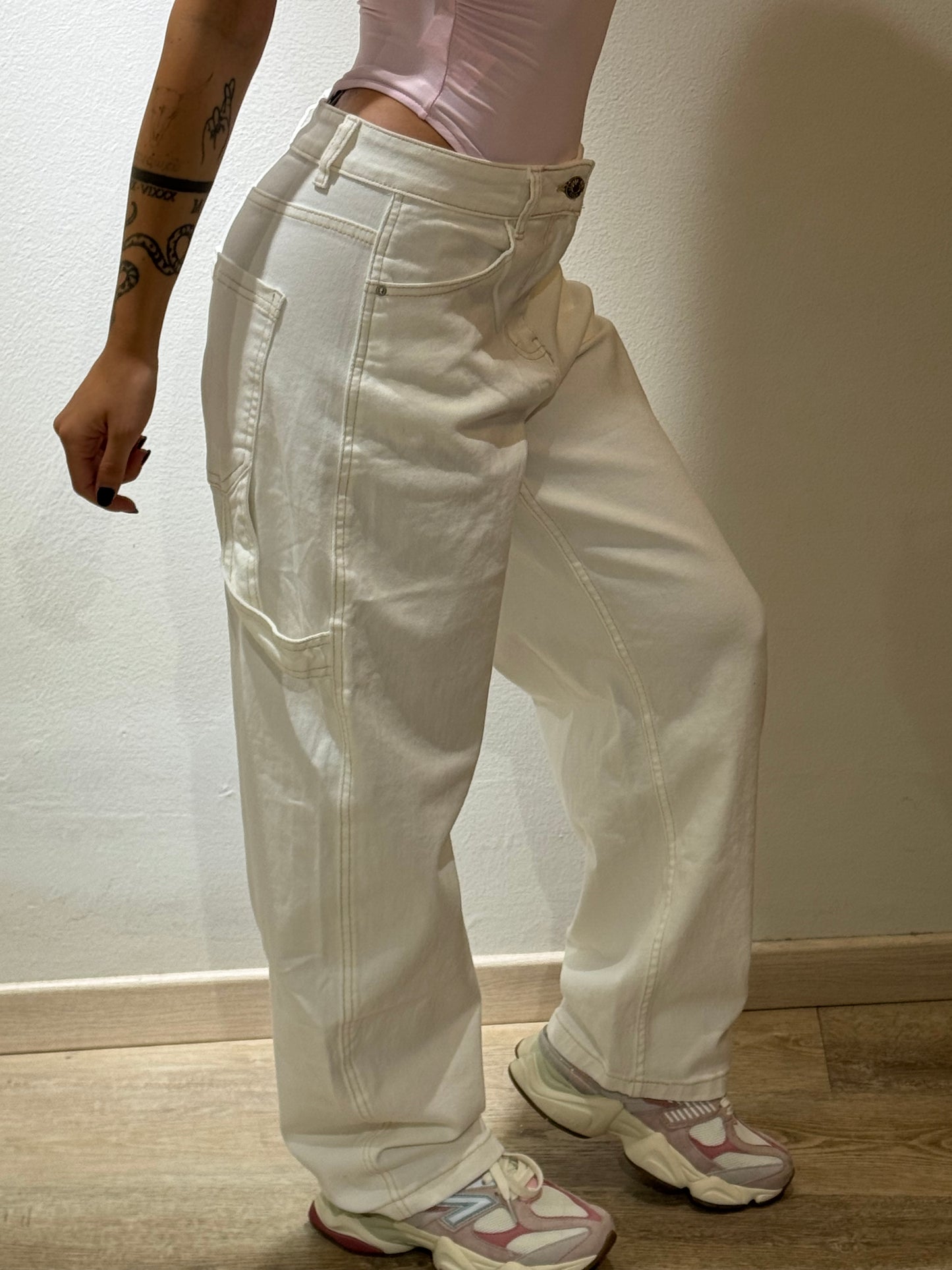 DENIM BALOON WHITE