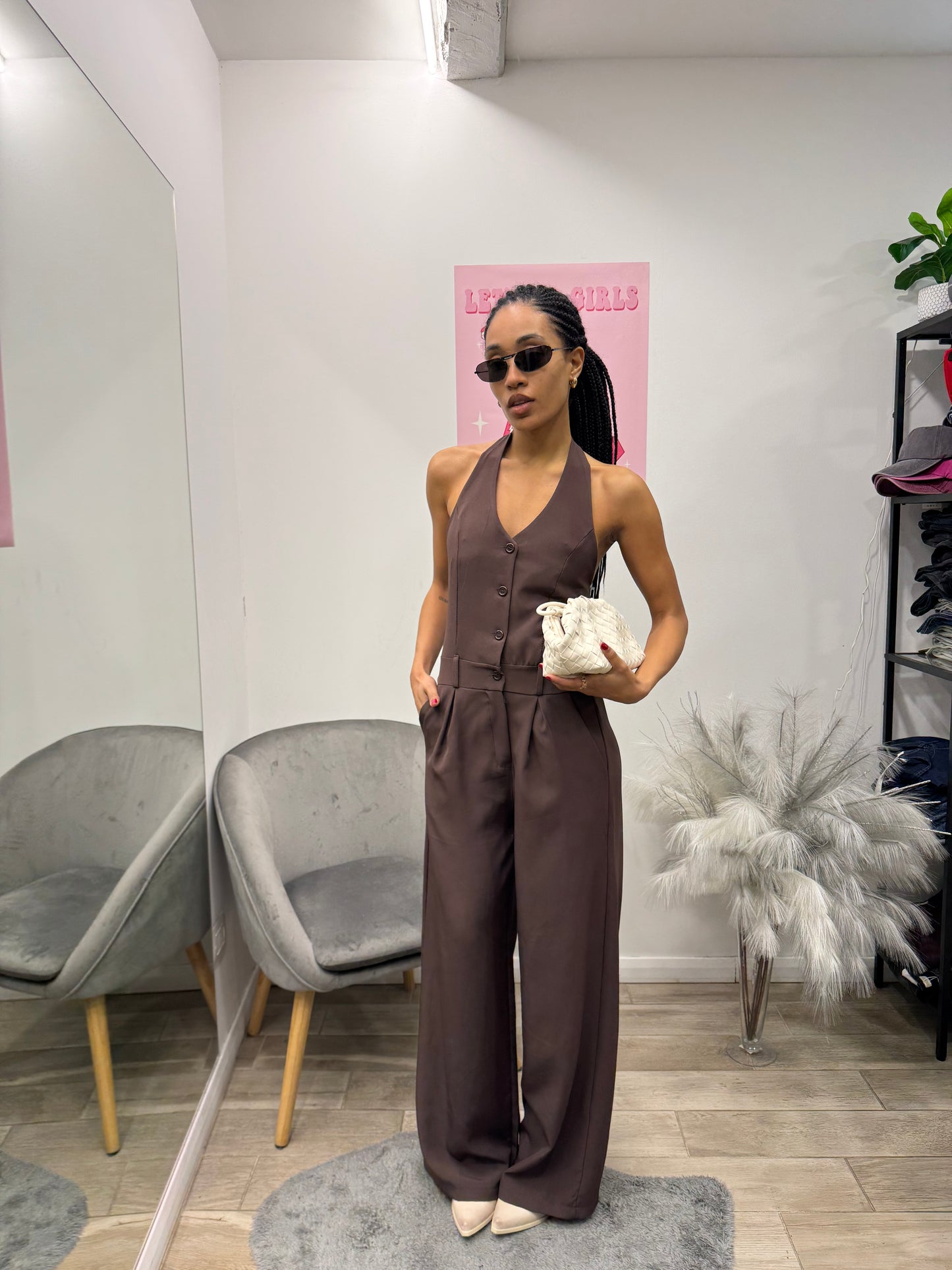 JUMPSUIT SARTORIALE BROWN