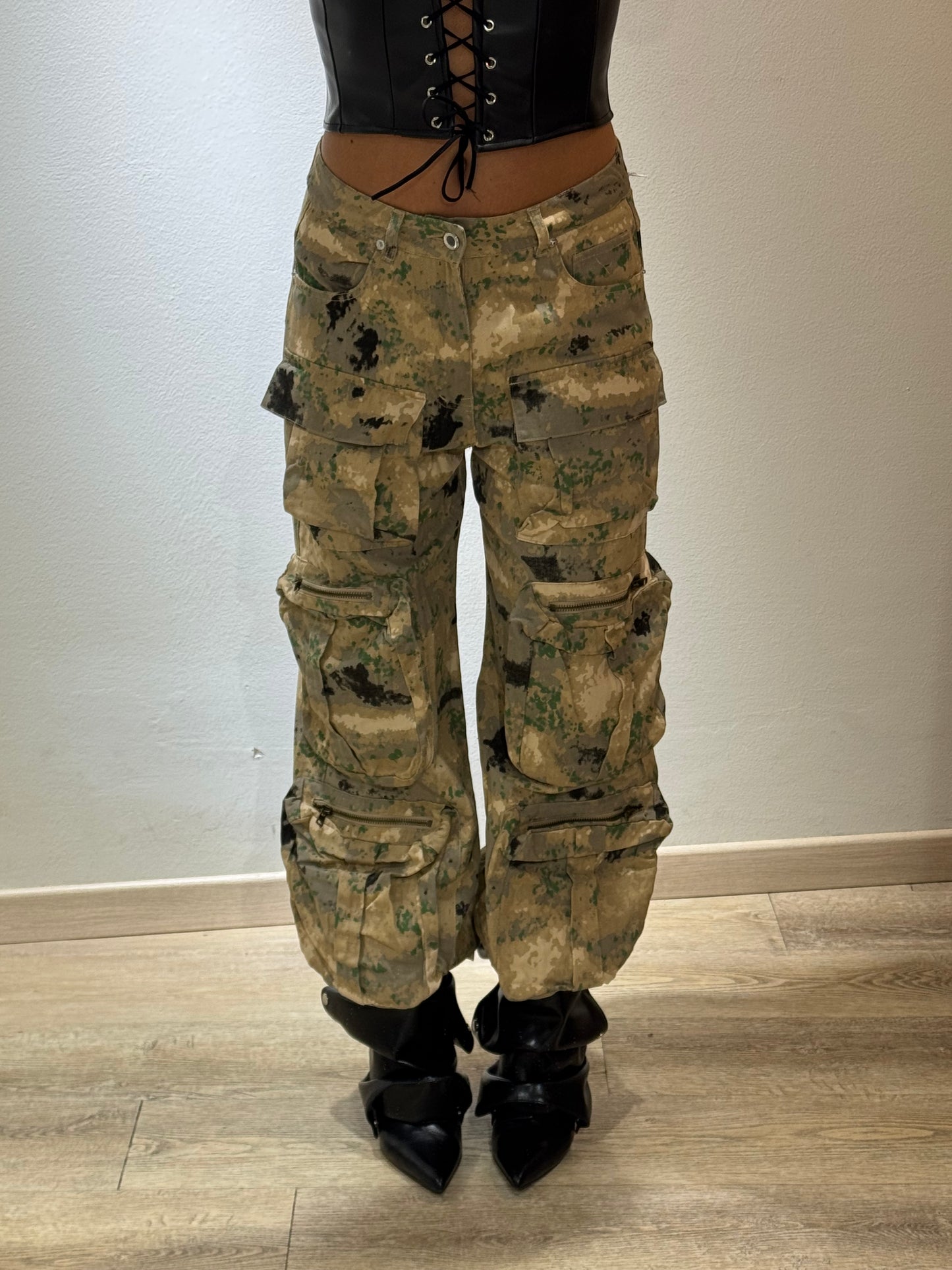 DENIM CARGO MILITARI