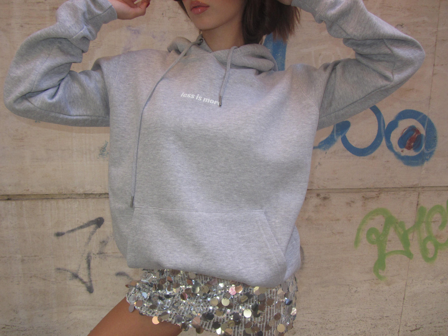 HOODIE HOT GIRL CLUB GREY