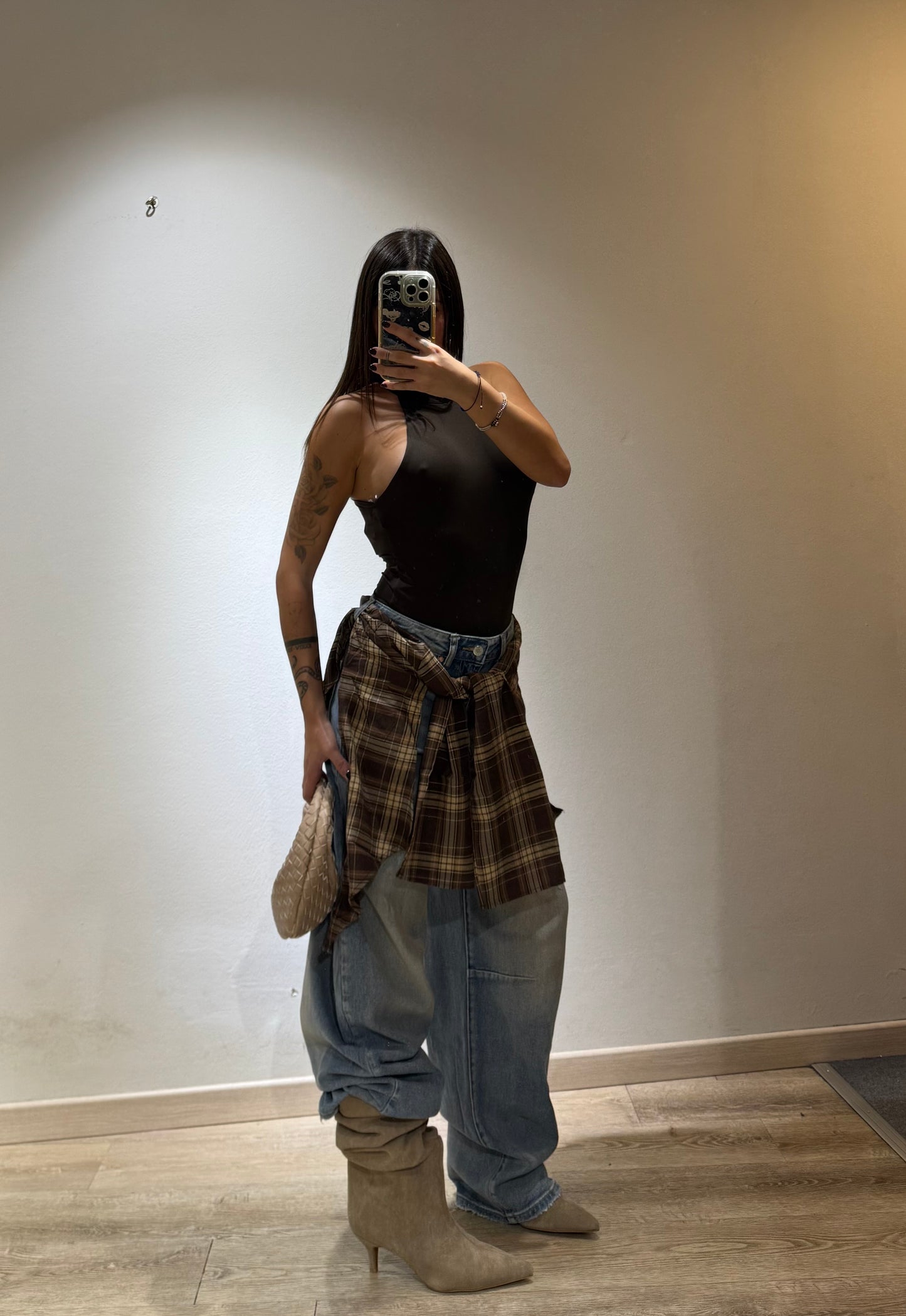 DENIM BALOON CAMICIA