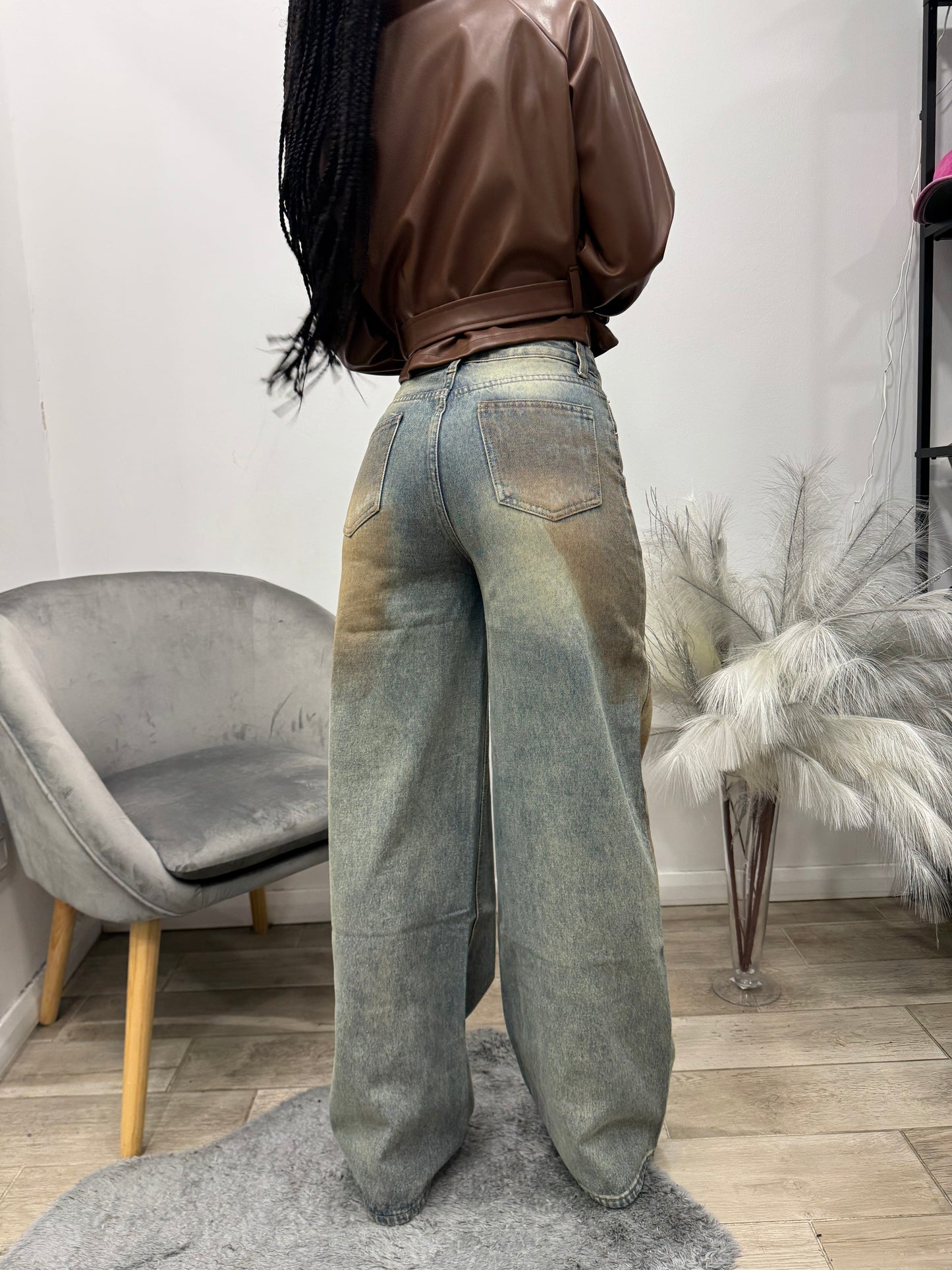 DENIM SFUMATO MARRONE