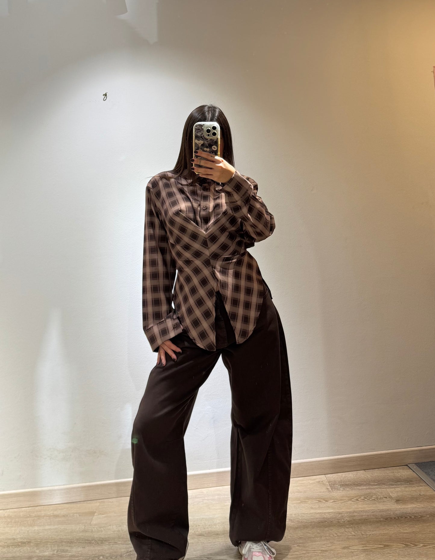 CAMICIA QUADRI CORSETTO