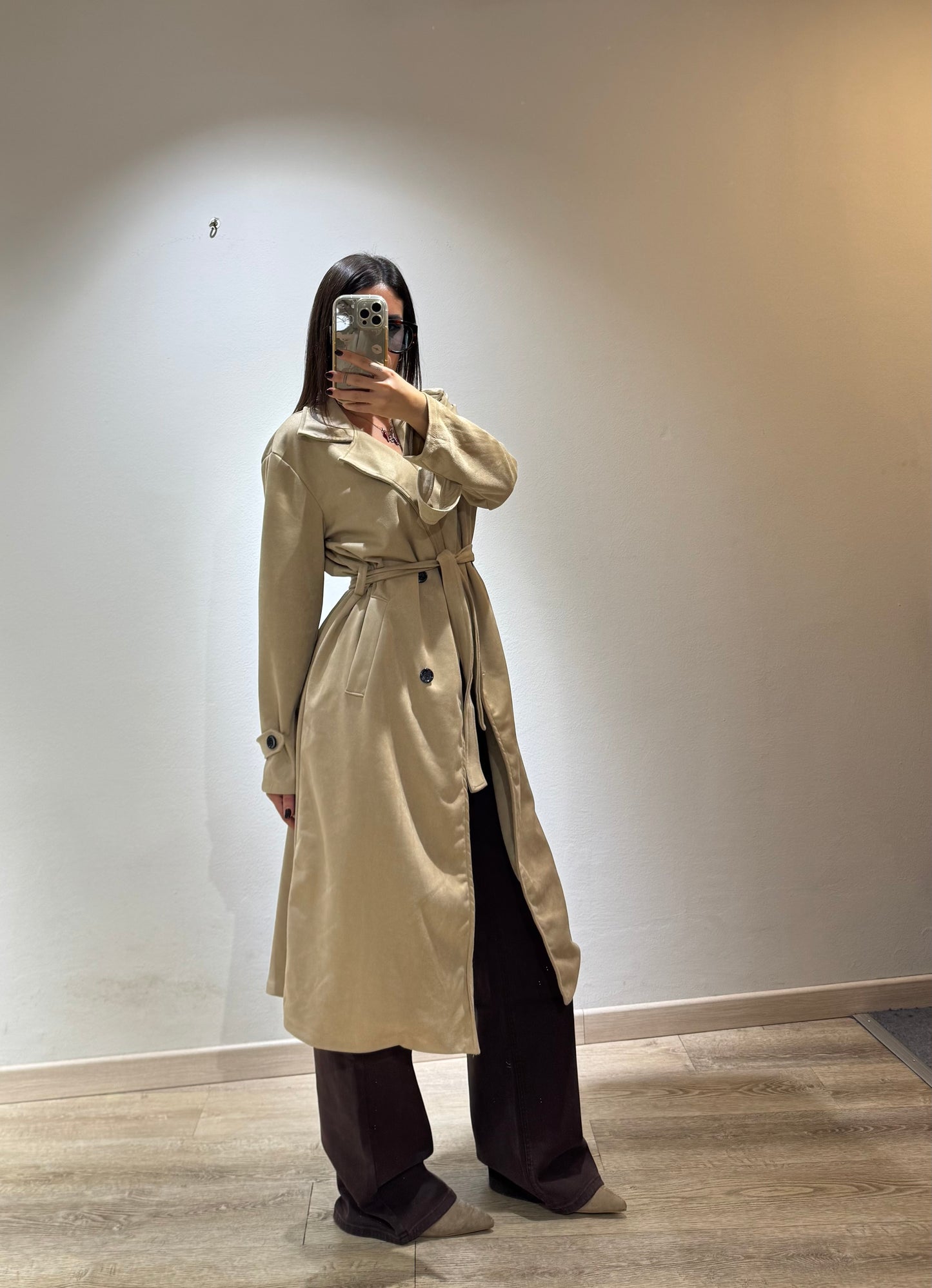 TRENCH CAMOSCIO