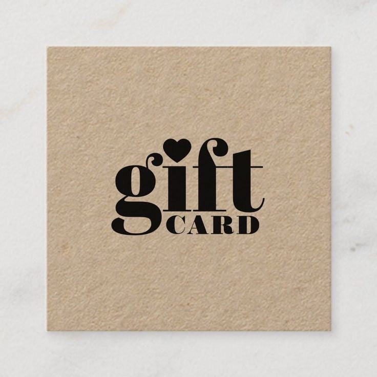 GIFT CARD LESS IS MORE