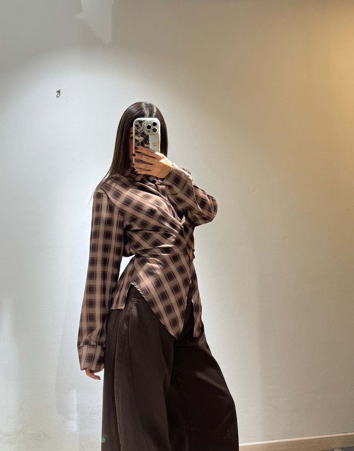 CAMICIA QUADRI CORSETTO