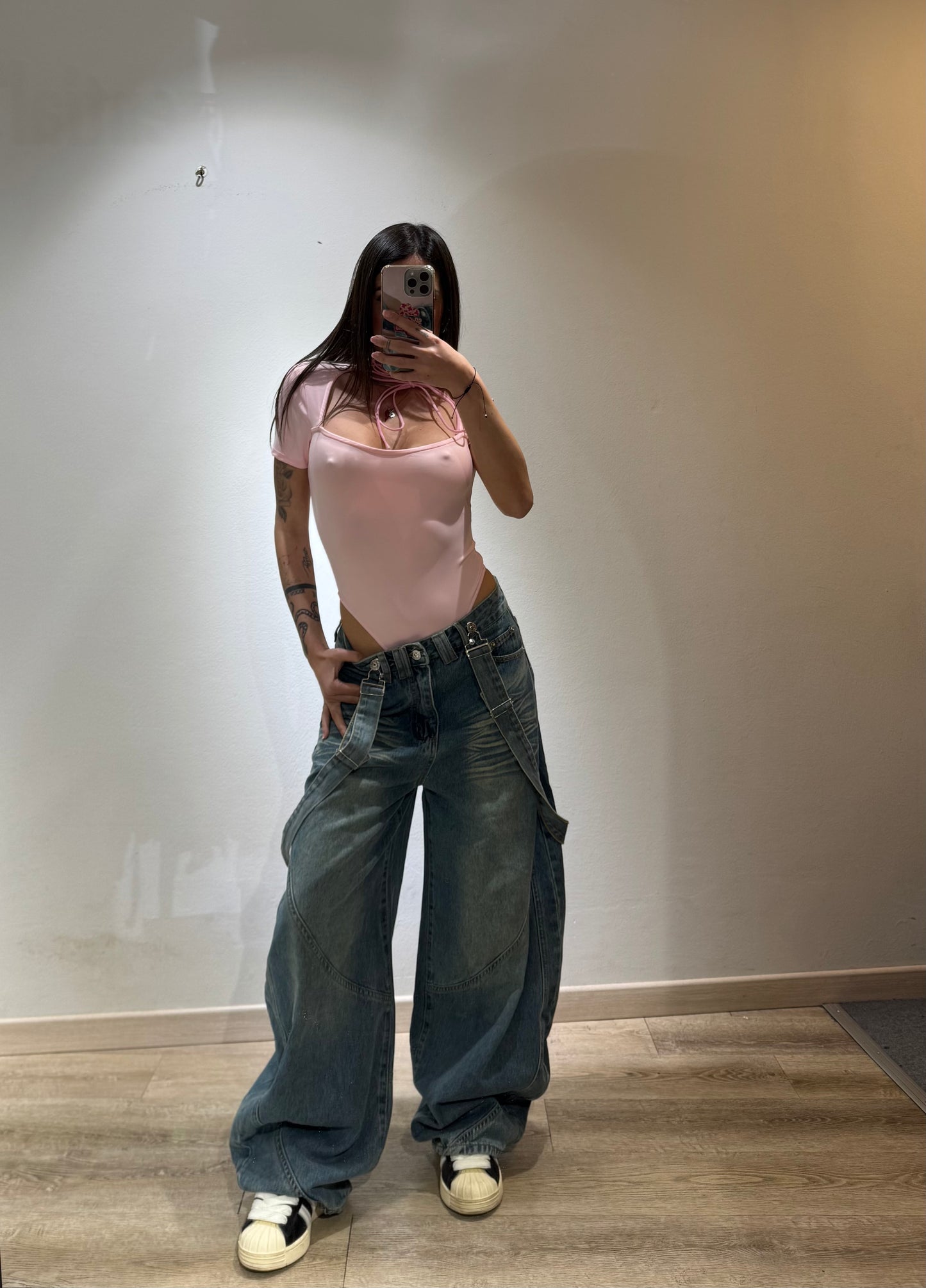 DENIM SALOPETTE
