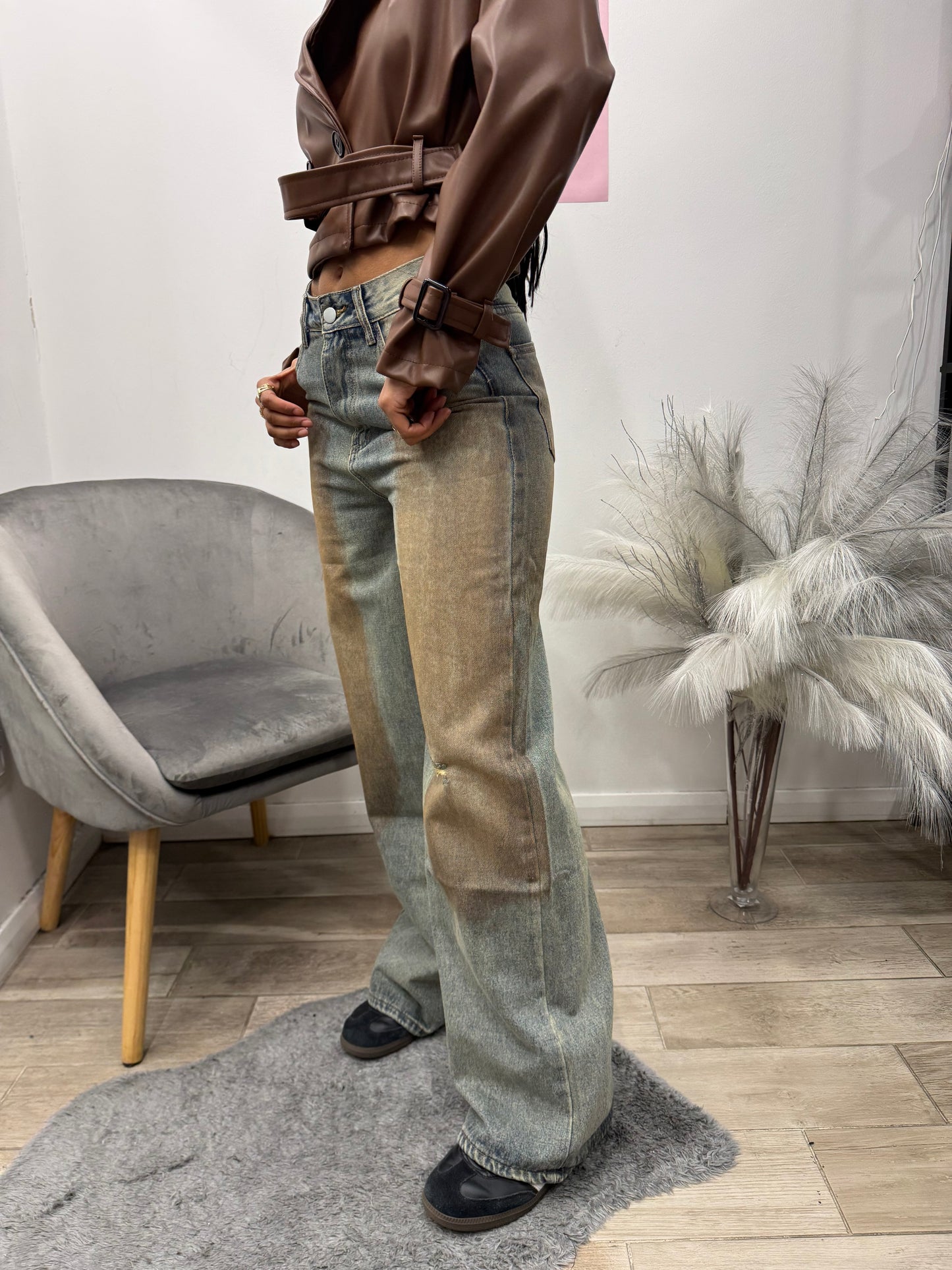 DENIM SFUMATO MARRONE