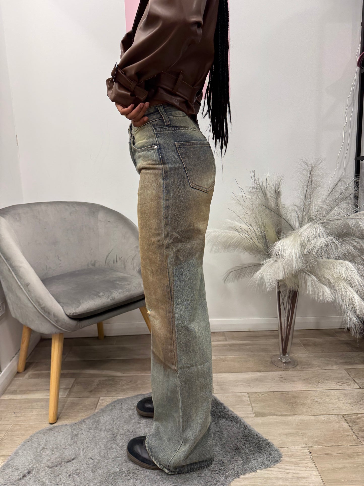 DENIM SFUMATO MARRONE
