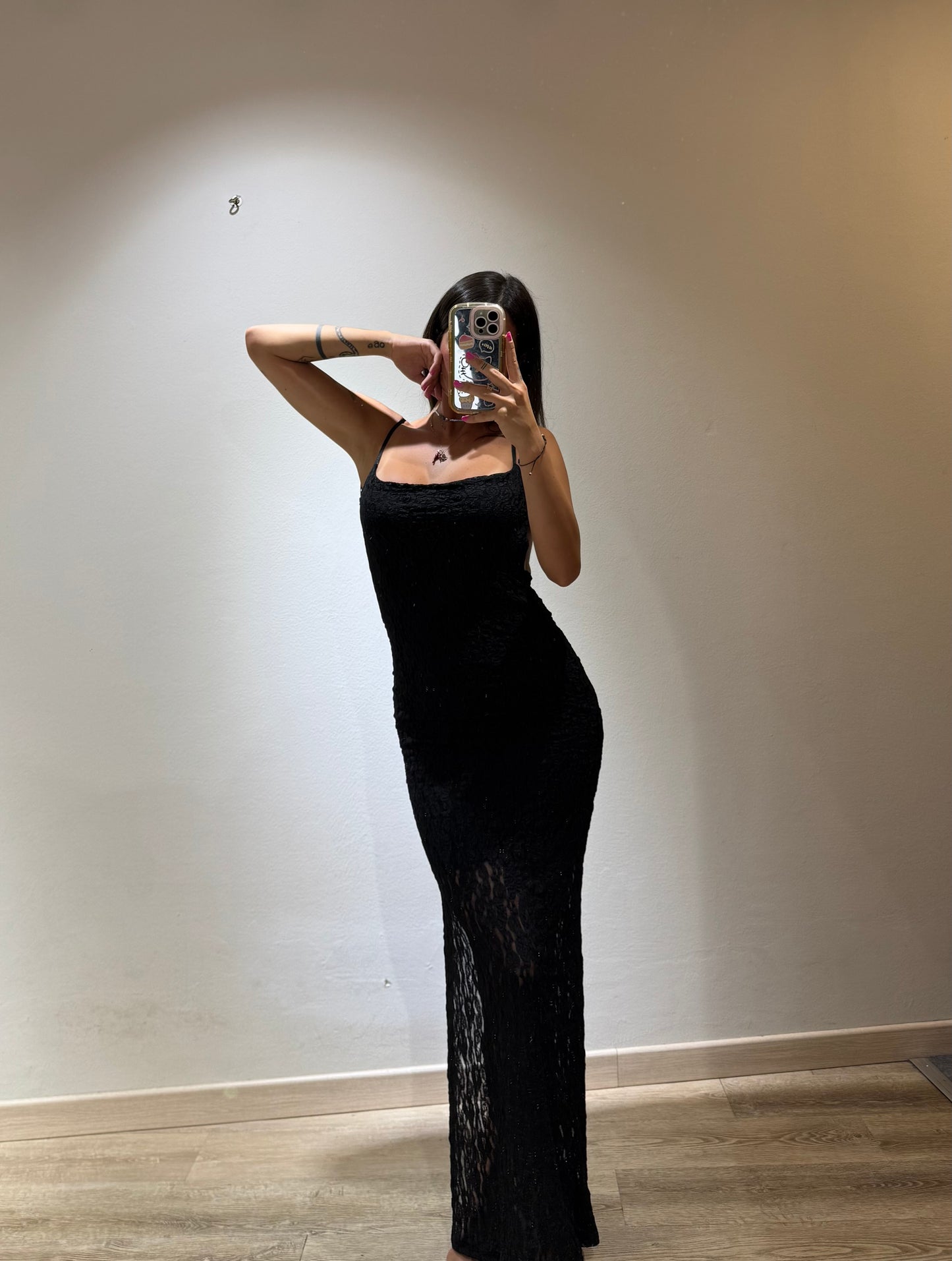LONG DRESS MACRAME
