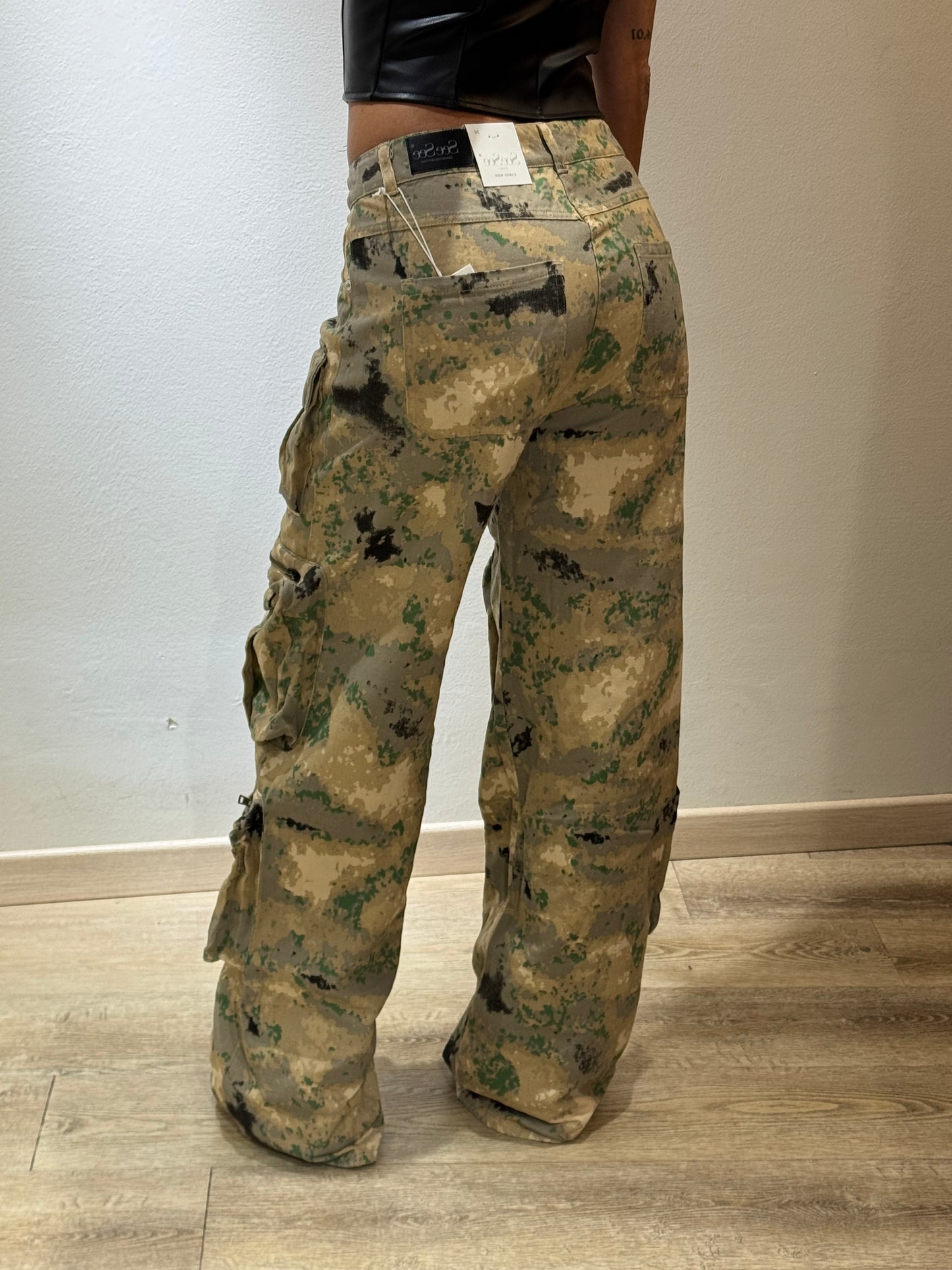 DENIM CARGO MILITARI