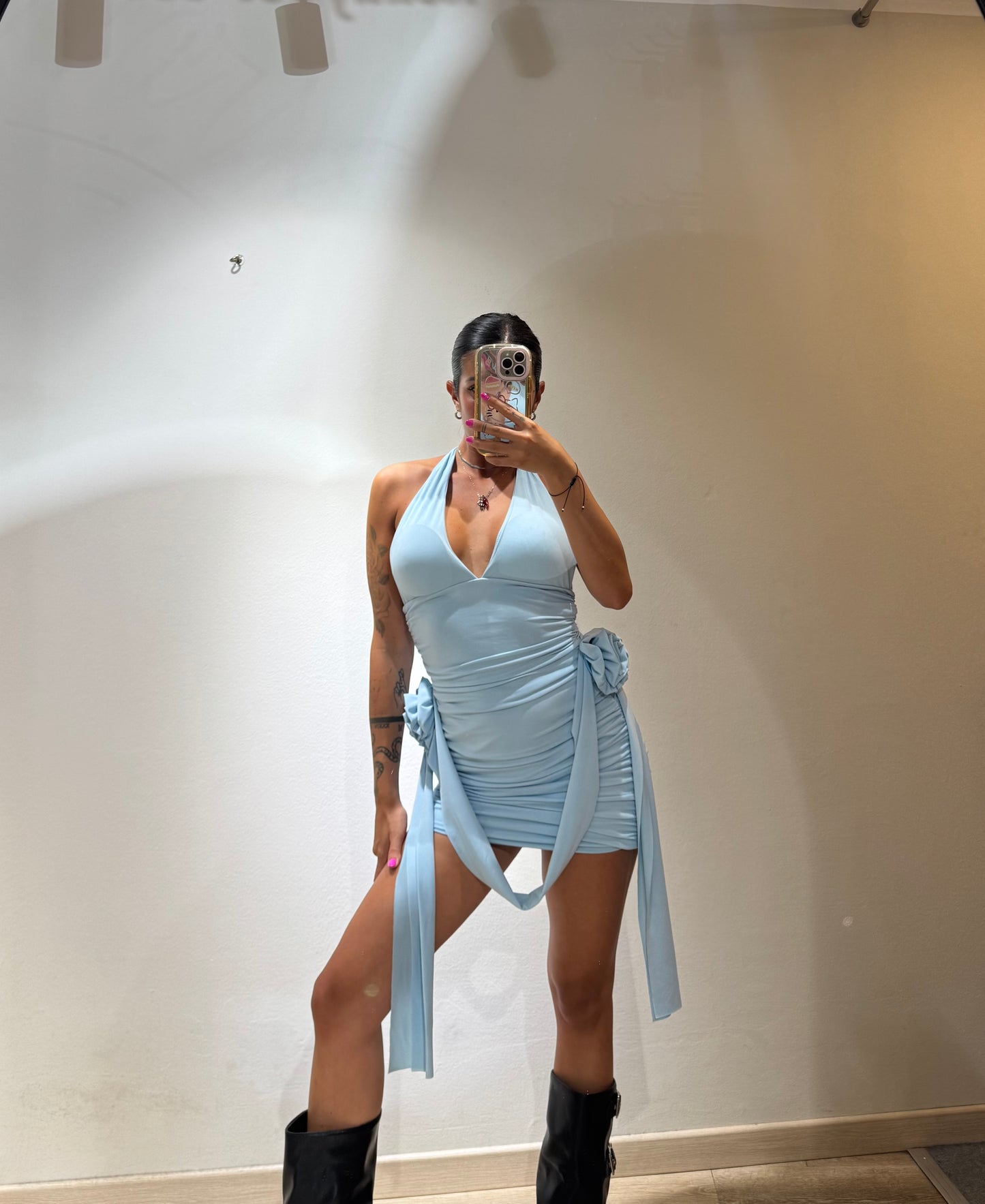 MINI DRESS ROSE PARTY