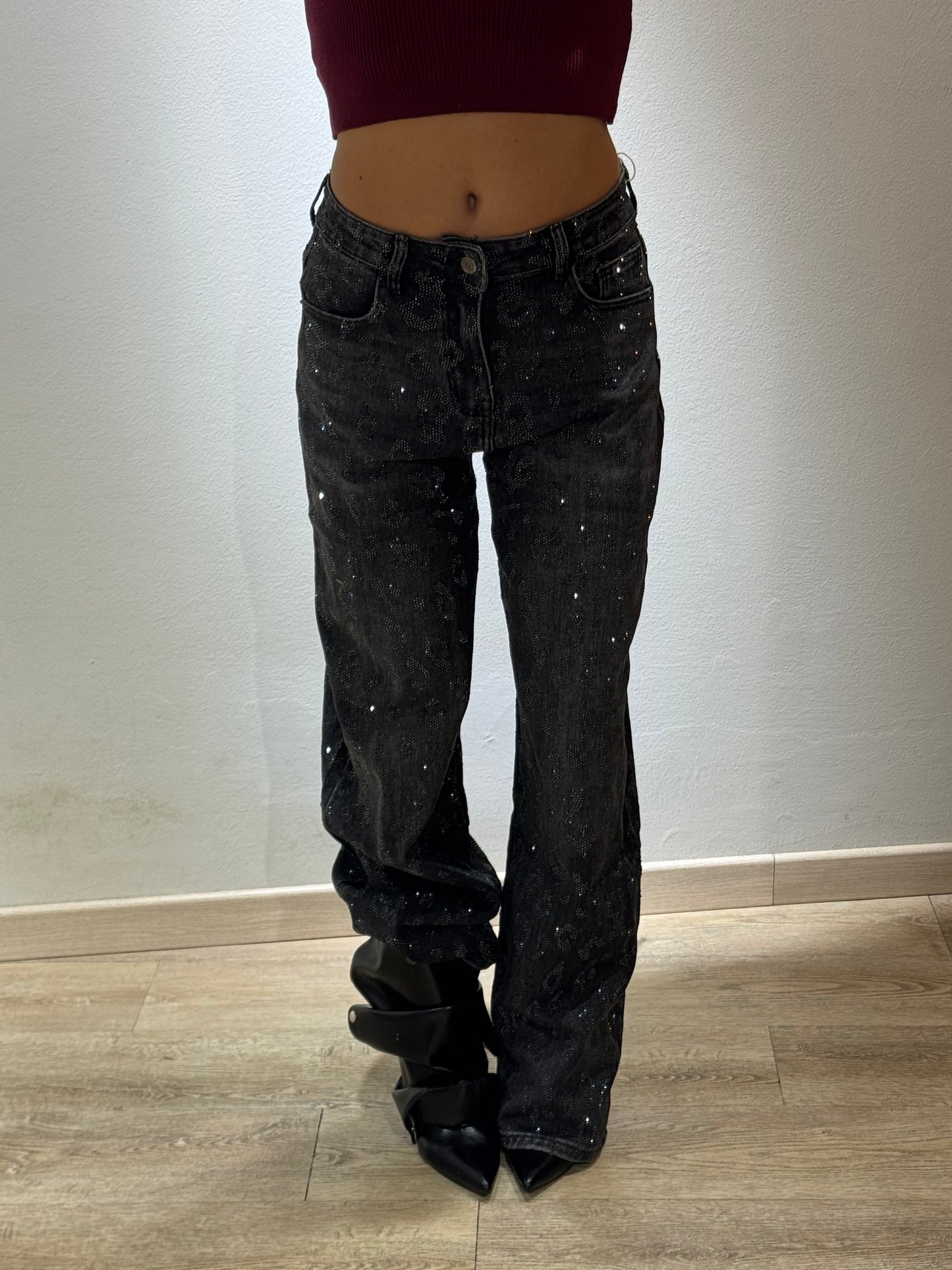 DENIM GLITTER LEO
