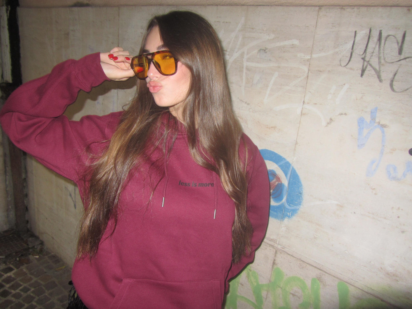 HOODIE HOT GIRL CLUB BORDEAUX