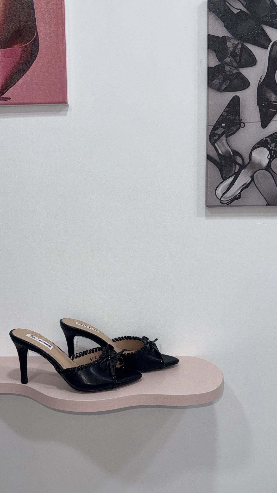 MULES FIOCCO VINILE BLACK