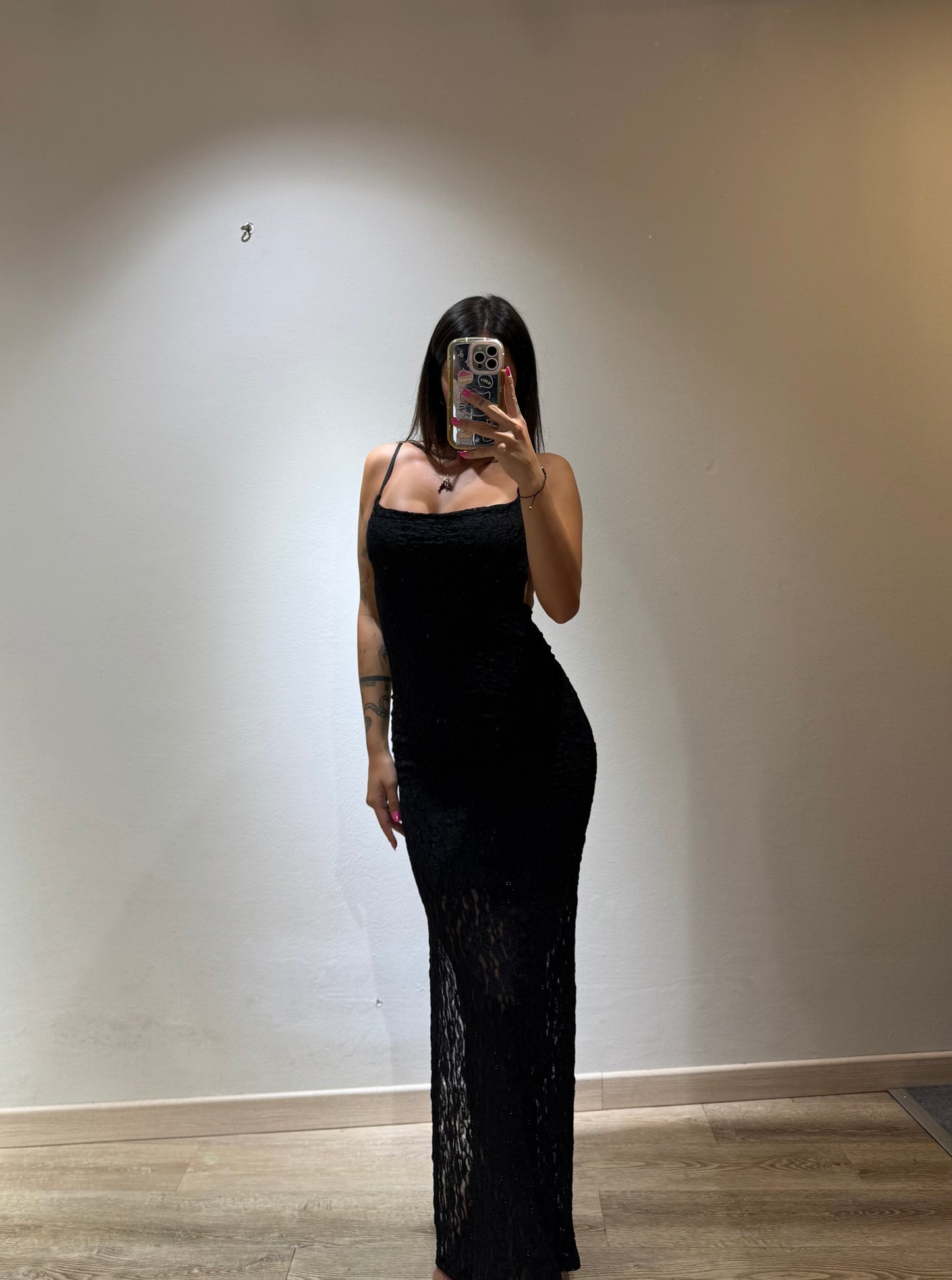 LONG DRESS MACRAME