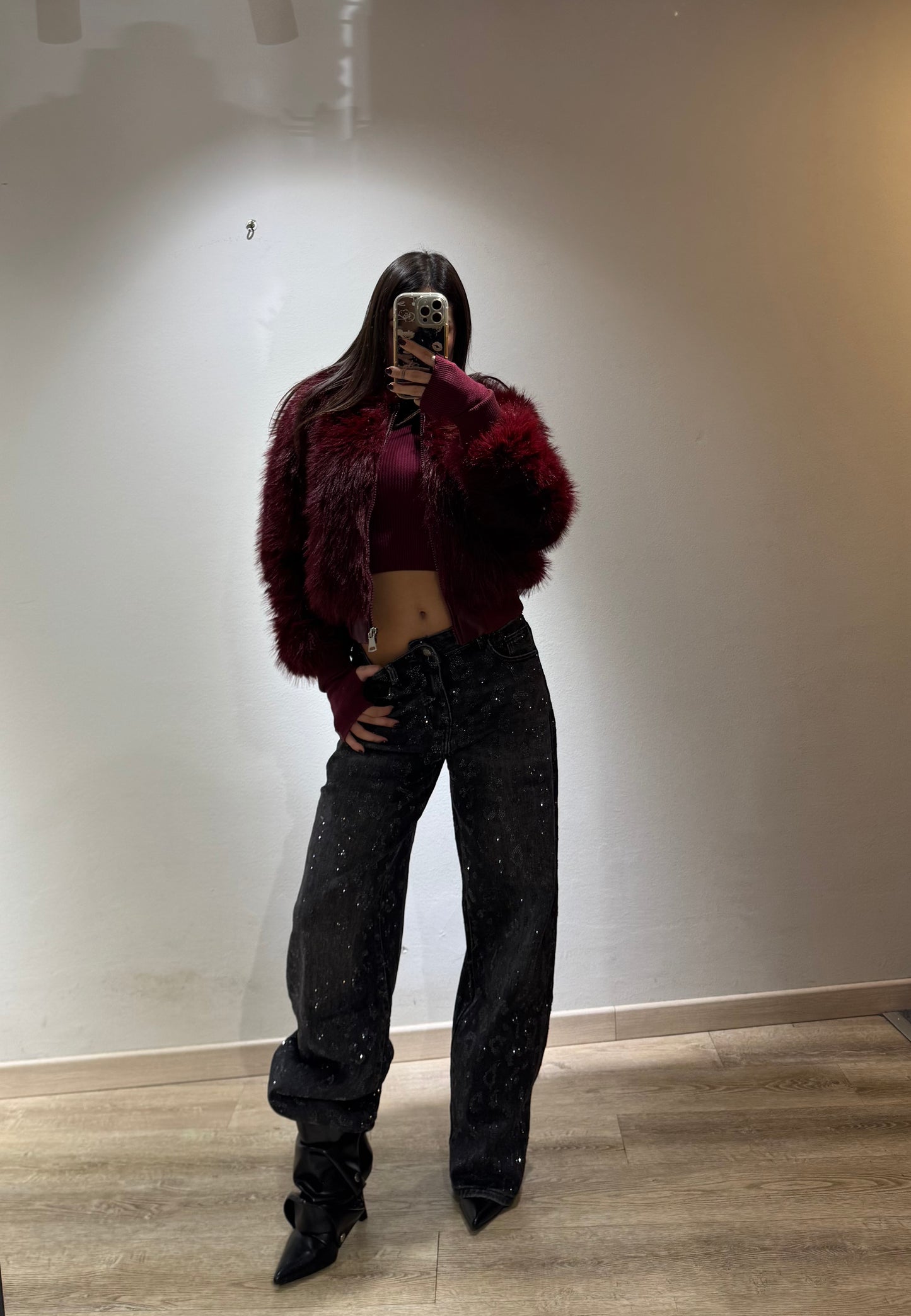 DENIM GLITTER LEO