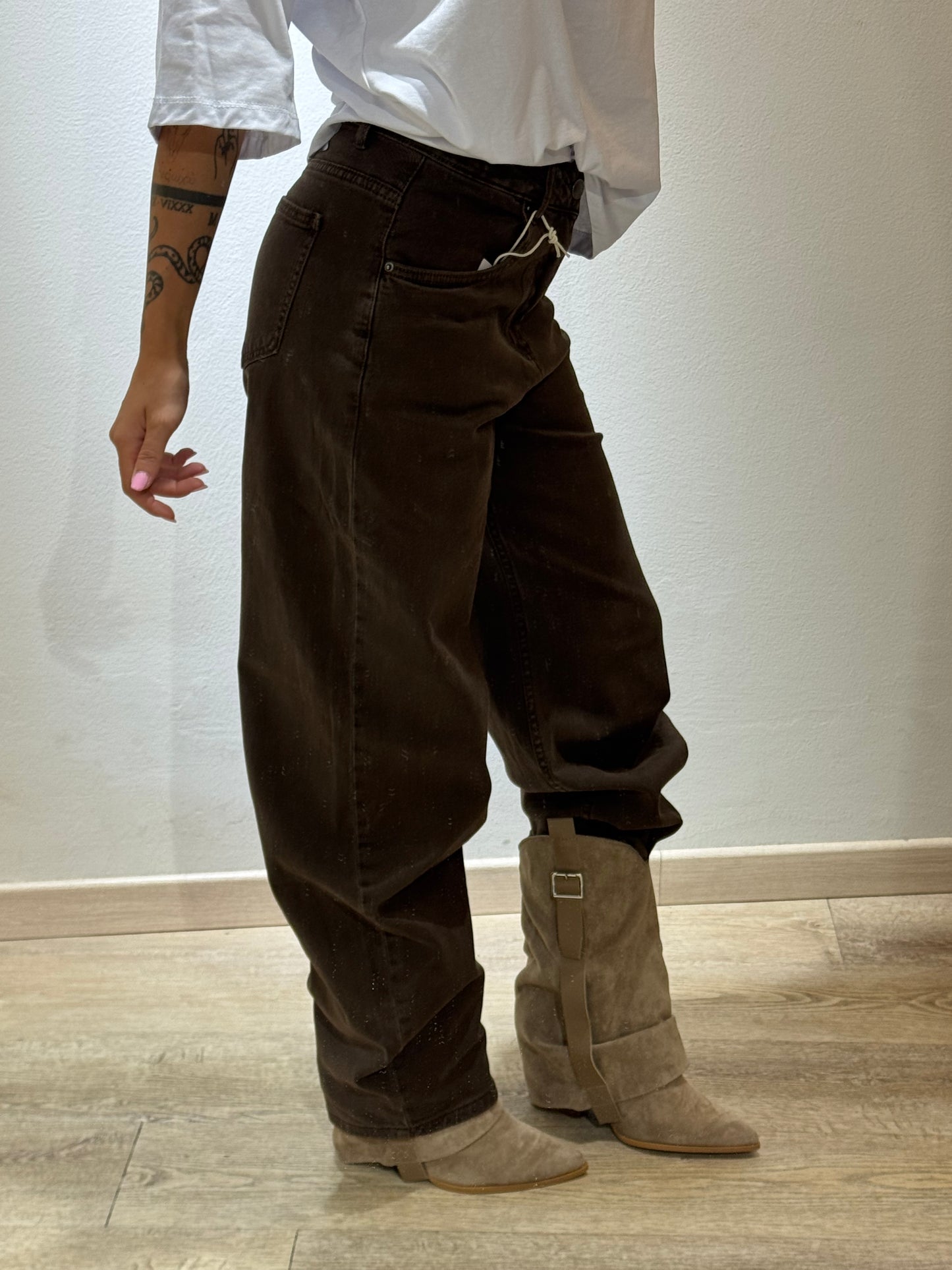 DENIM BALOON BROWN