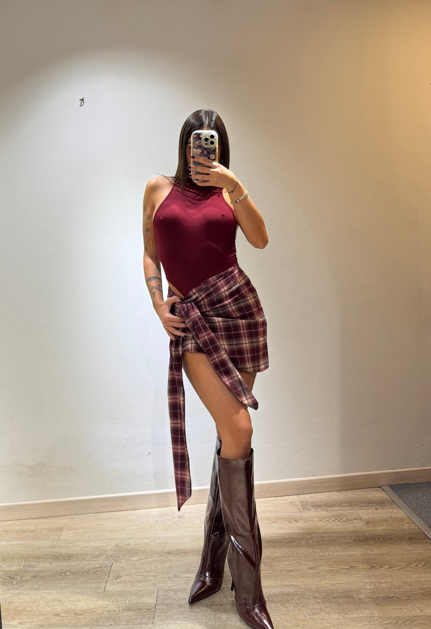 MINI SKIRT QUADRI