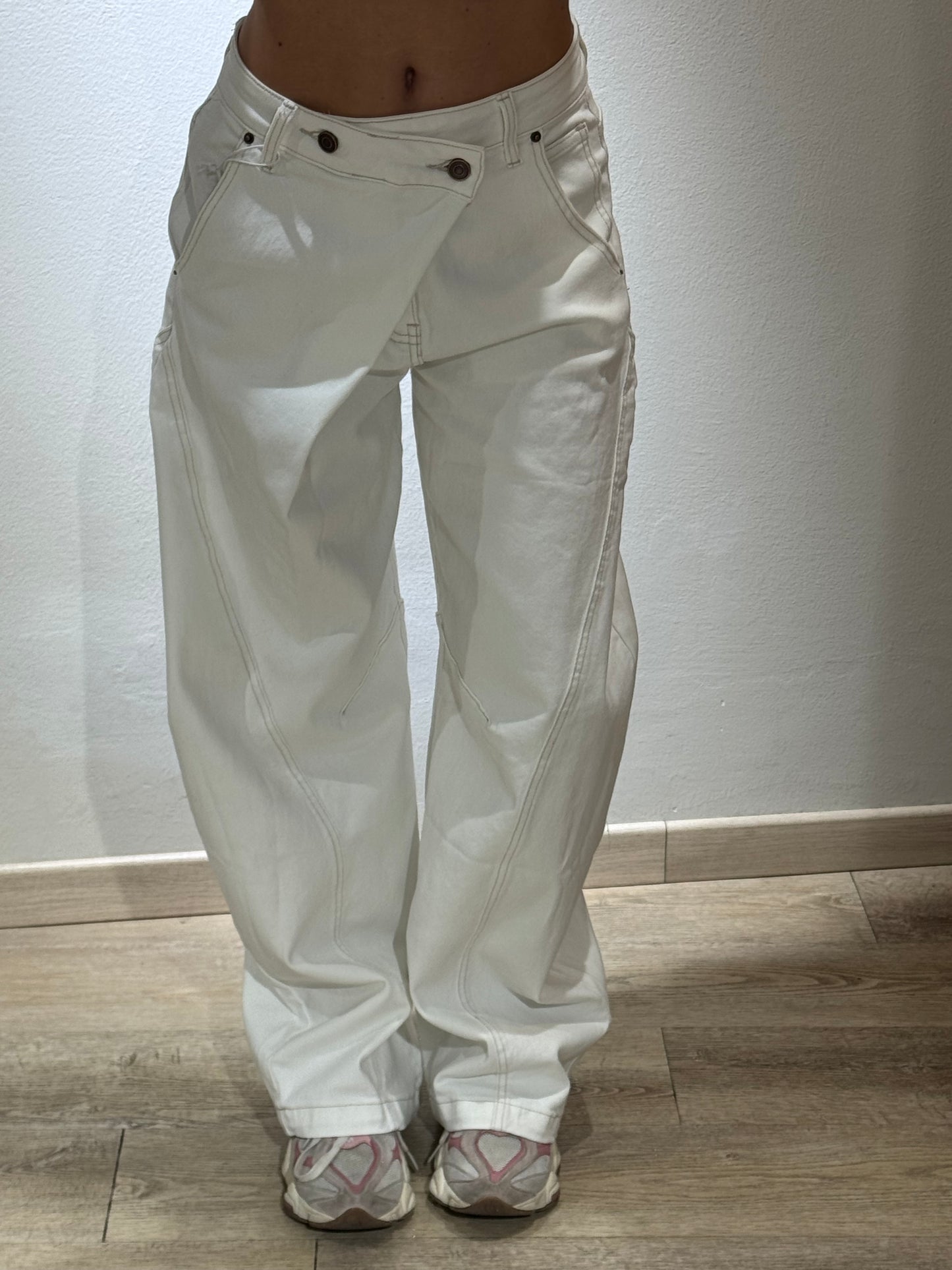 DENIM SUPER INCROCIO BALOON WHITE