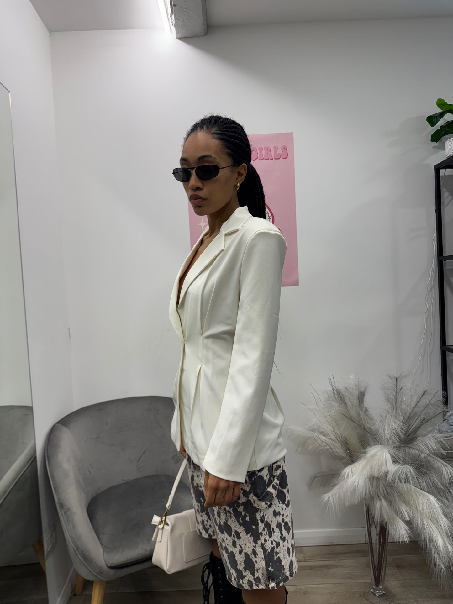 BLAZER SFIANCATO PANNA