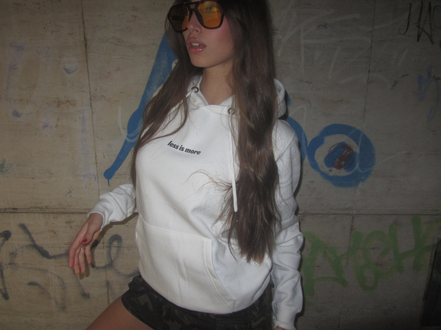 HOODIE HOT GIRL CLUB WHITE