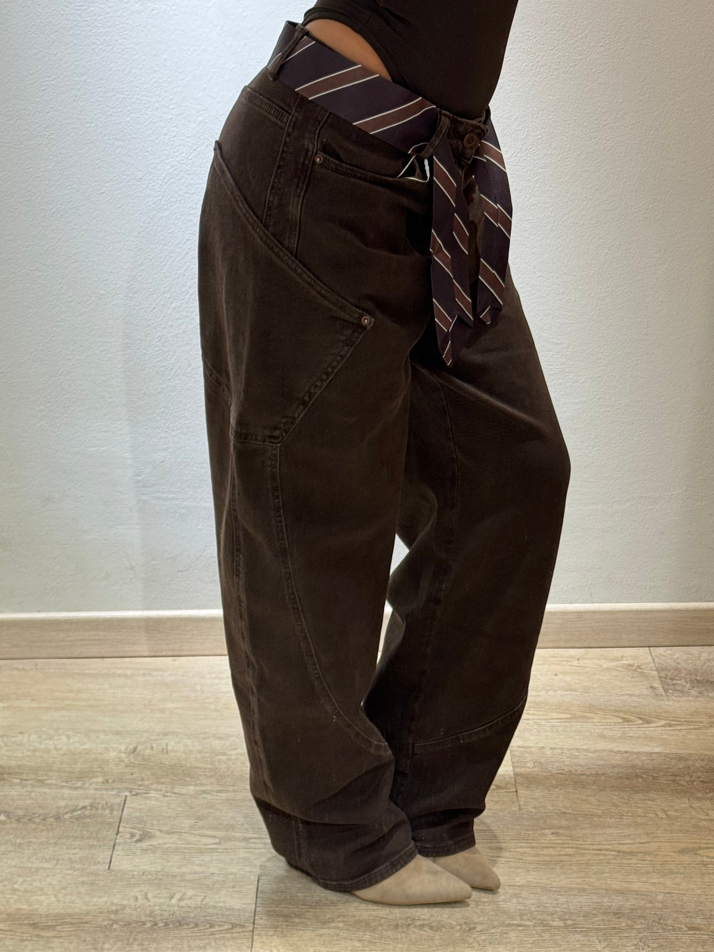 DENIM BROWN CRAVATTA