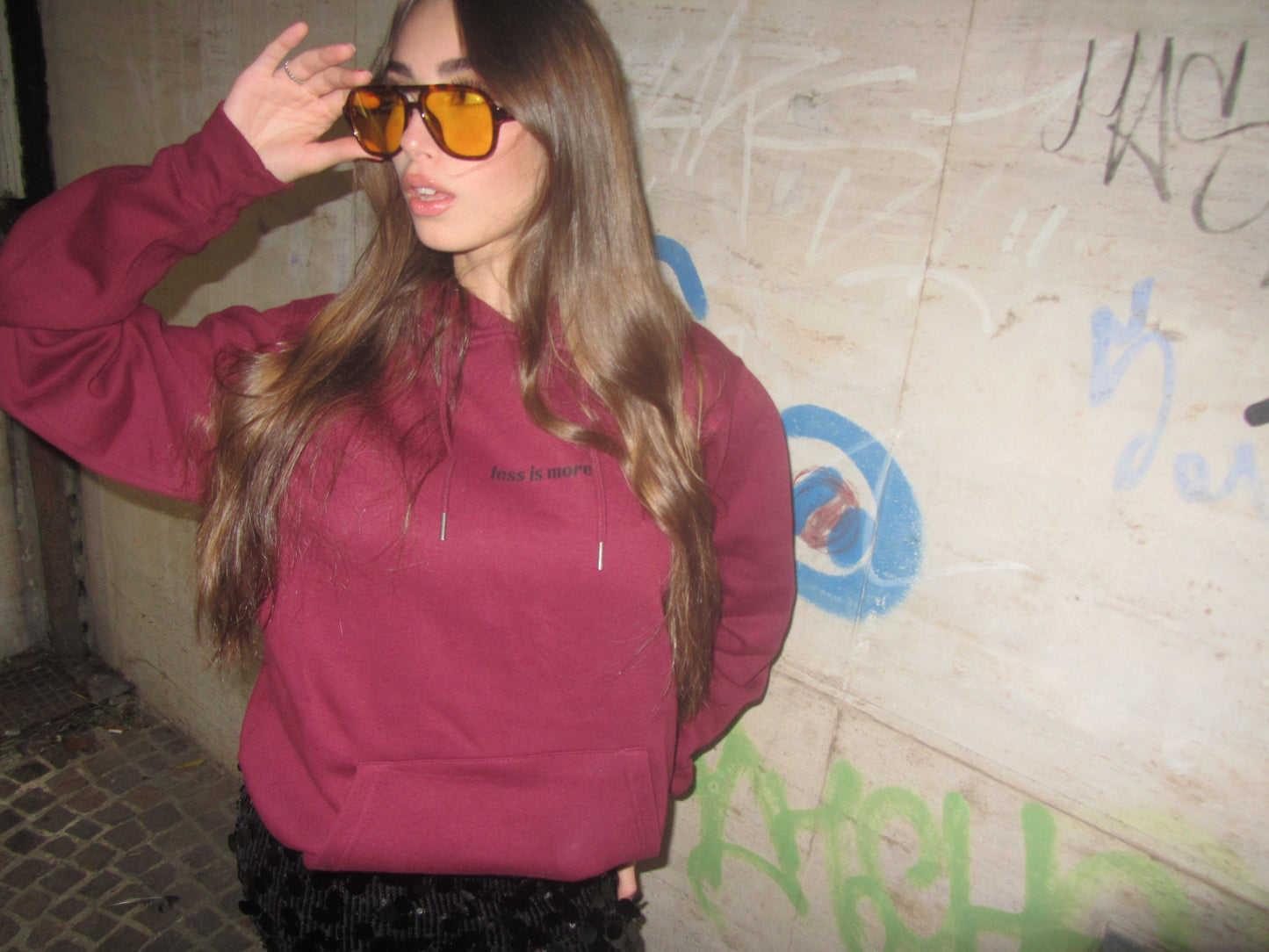 HOODIE HOT GIRL CLUB BORDEAUX