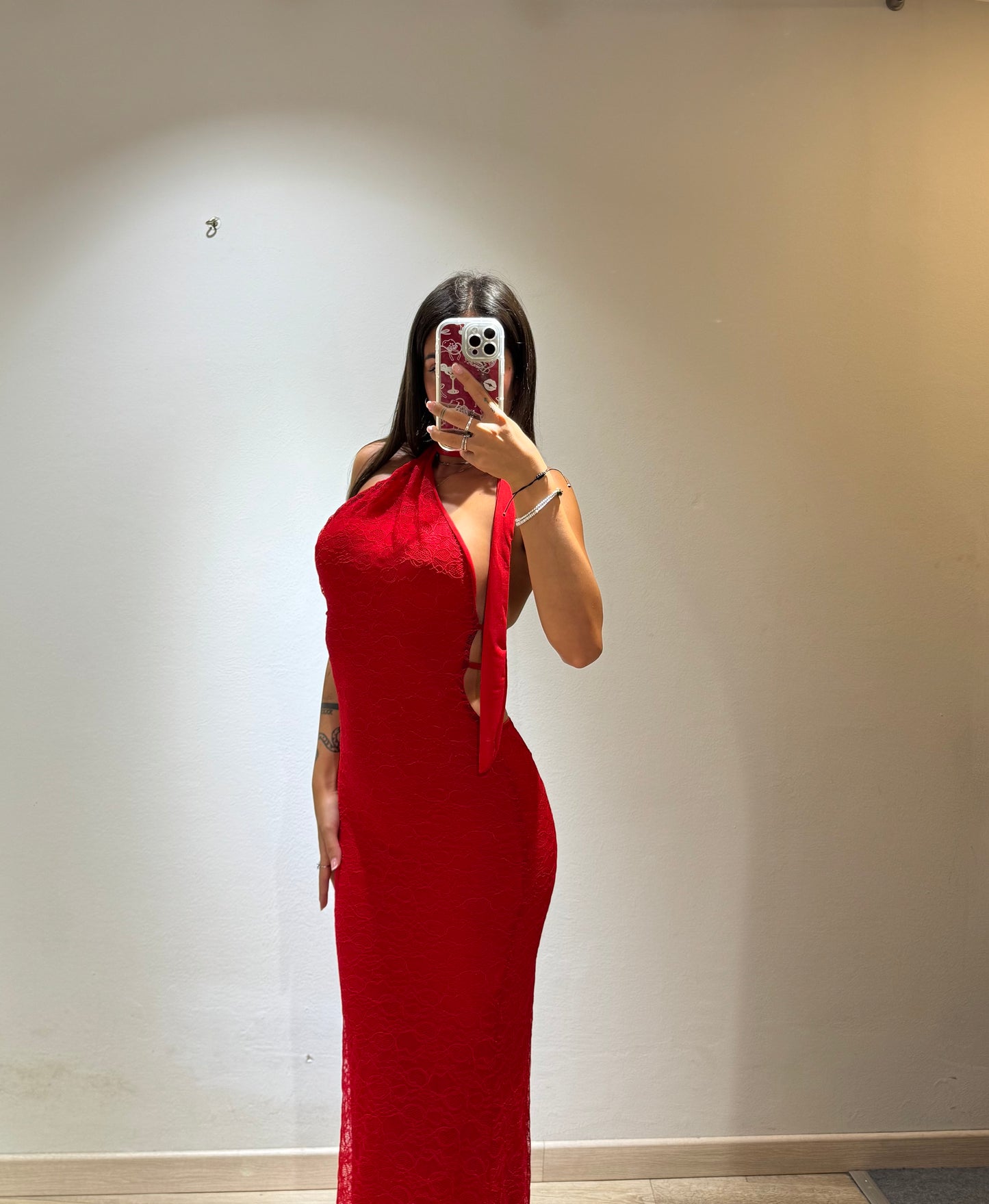 LONG DRESS MACRAME