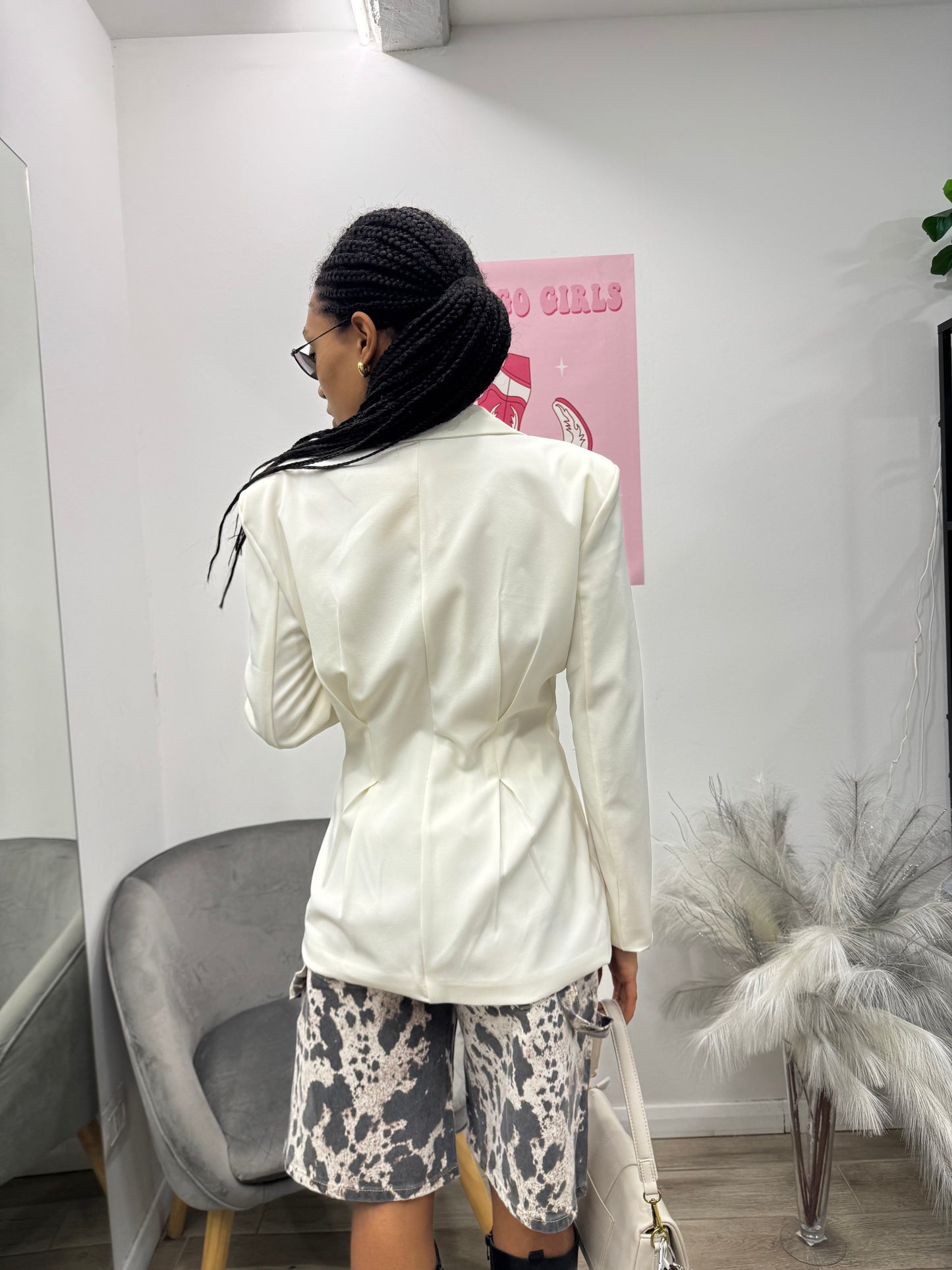 BLAZER SFIANCATO PANNA