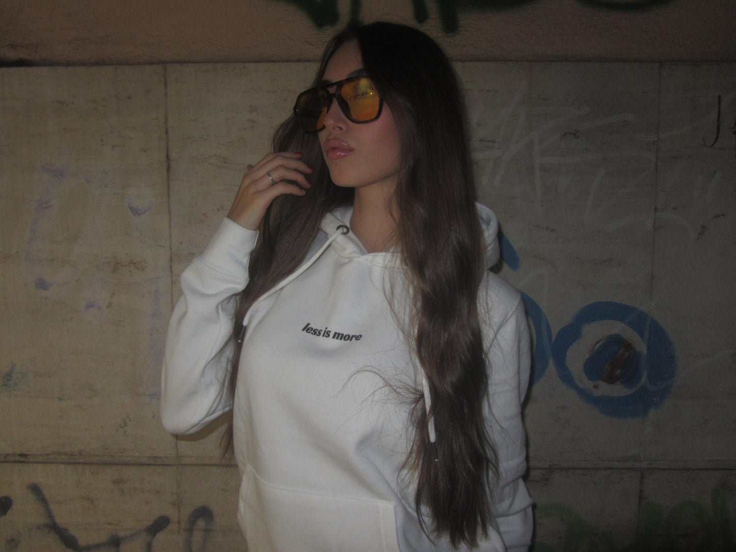 HOODIE HOT GIRL CLUB WHITE