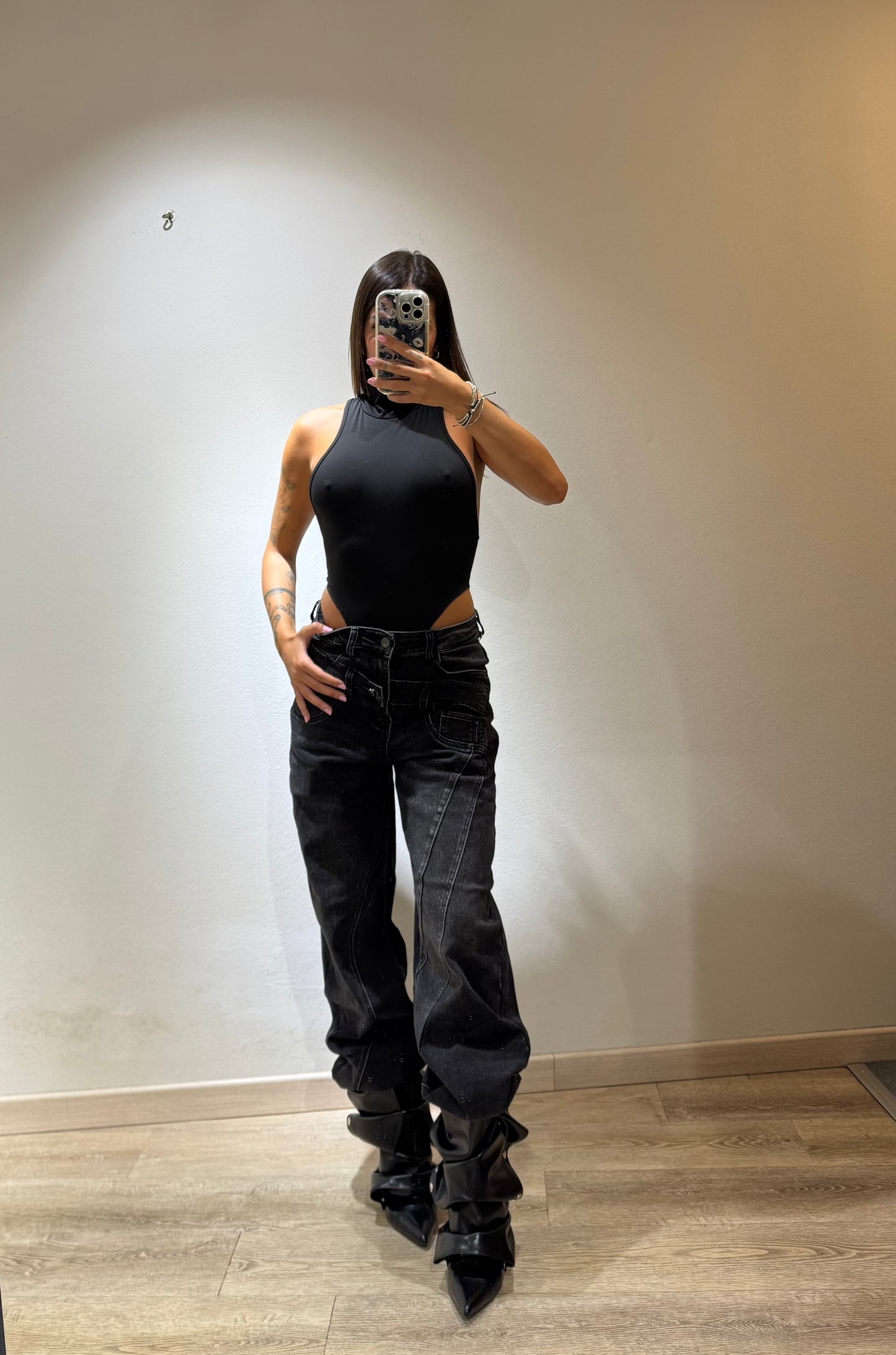 DENIM DOUBLE BLACK